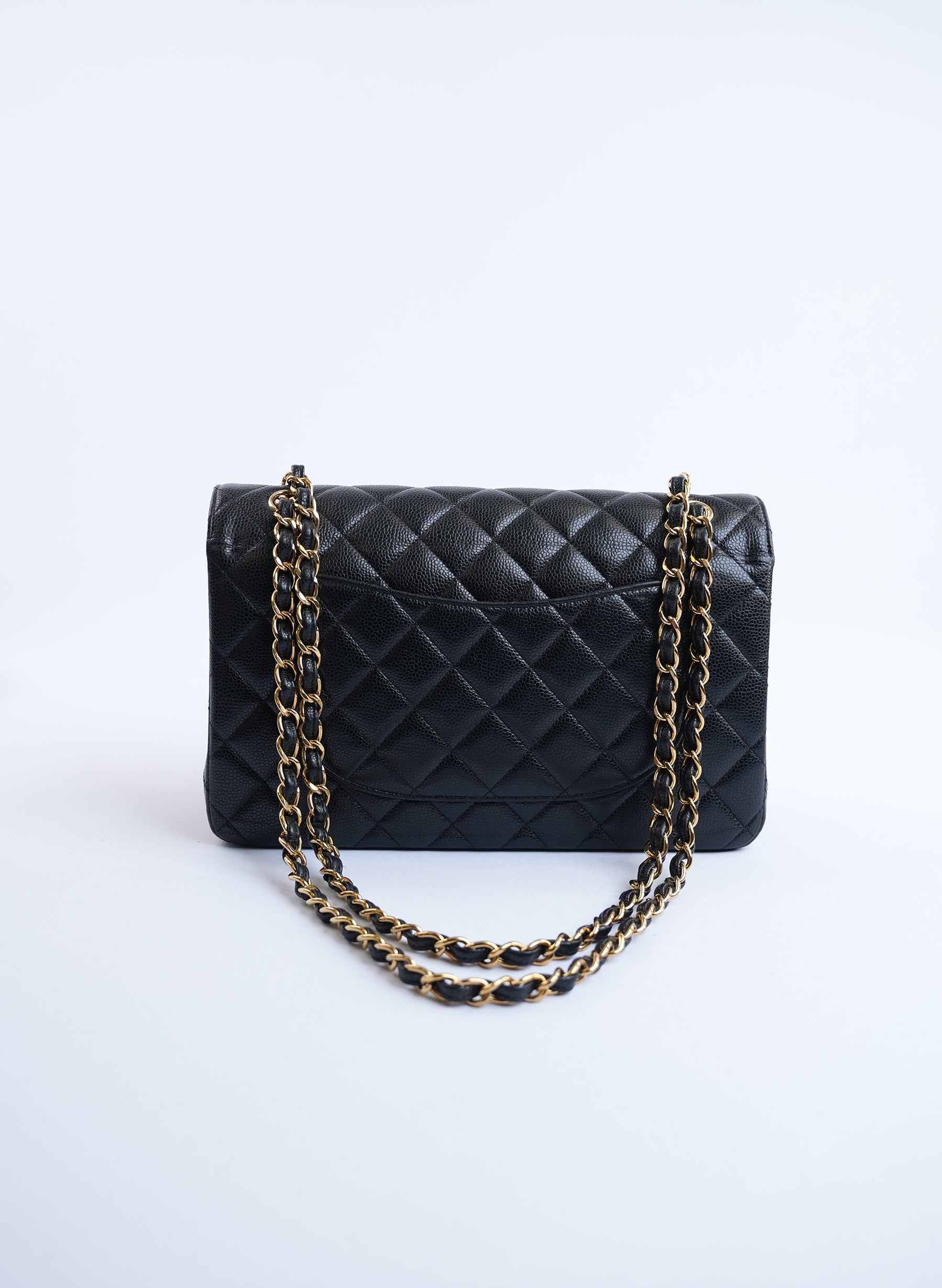 Chanel Classic Flap Bag With Gold Hardware