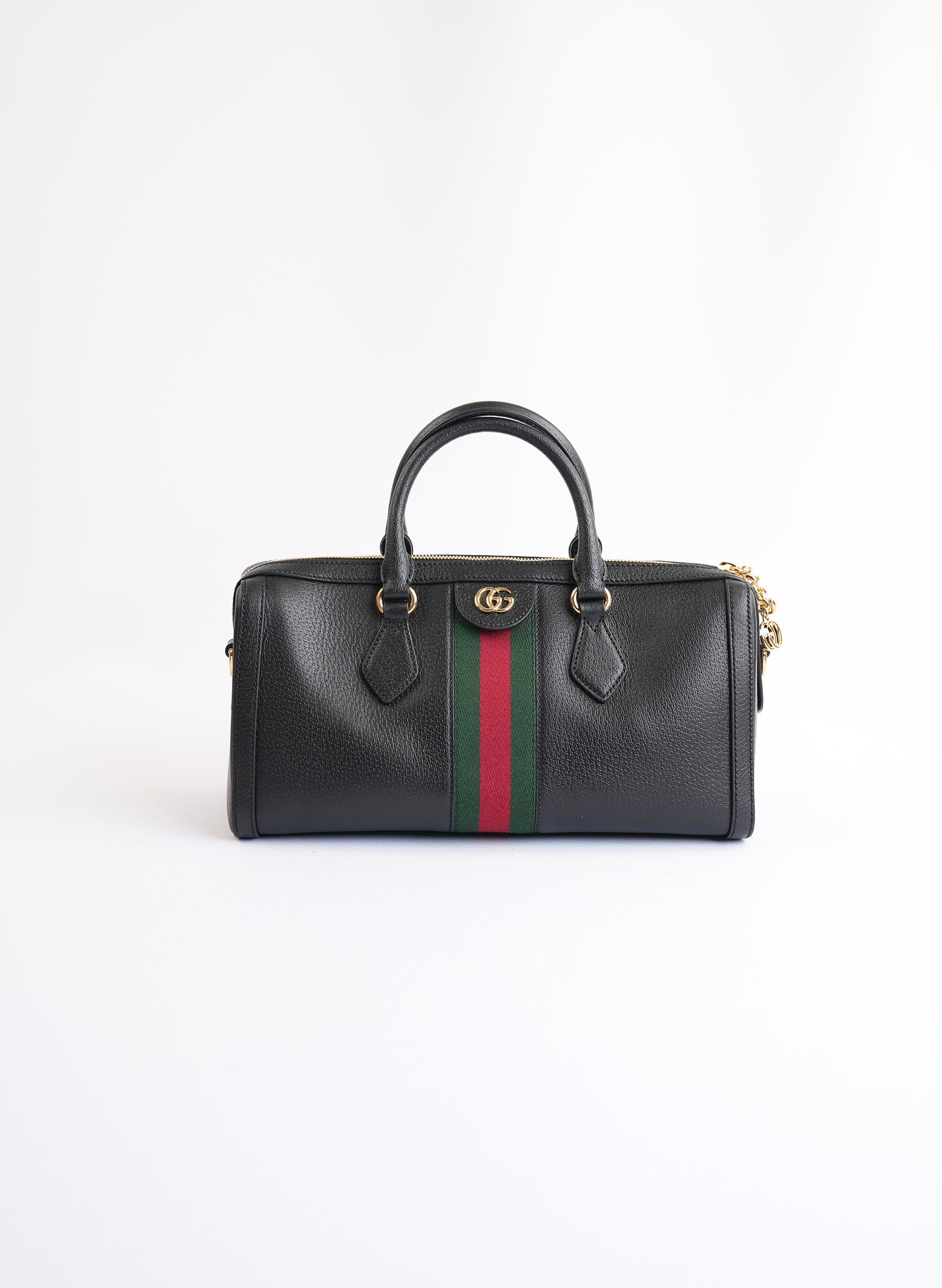Gucci Ophidia Black Boston Bag