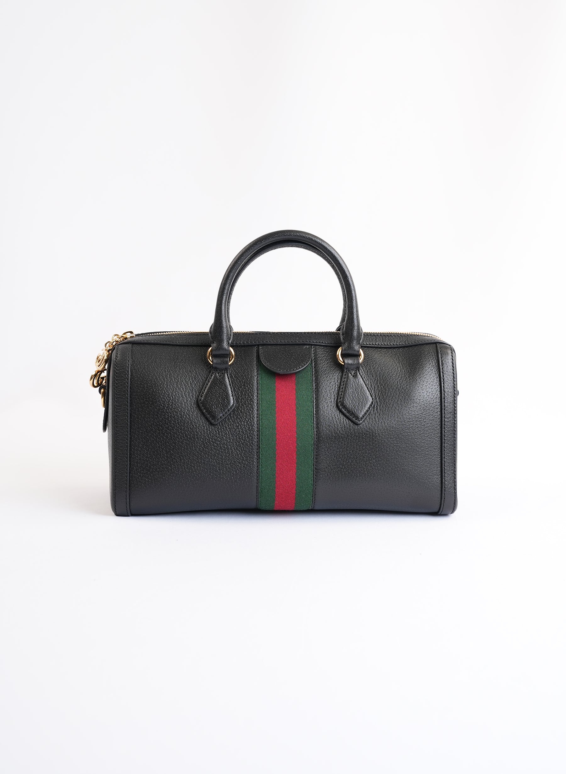 Gucci Ophidia Black Boston Bag