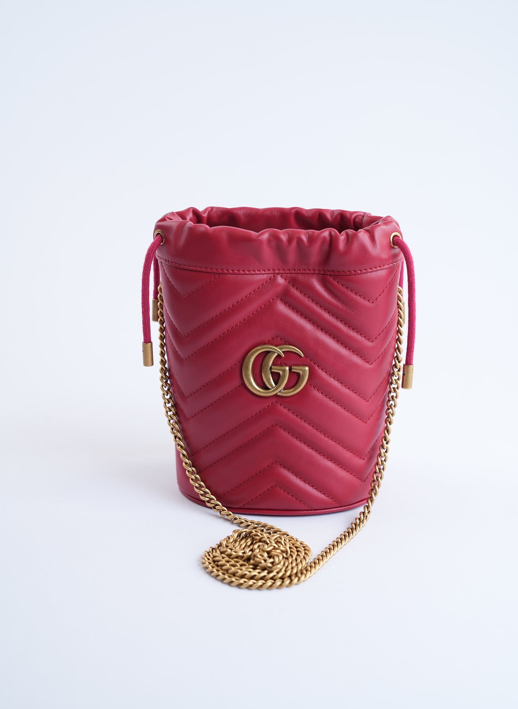 Gucci Mini Mormont Quilted Bucket Bag