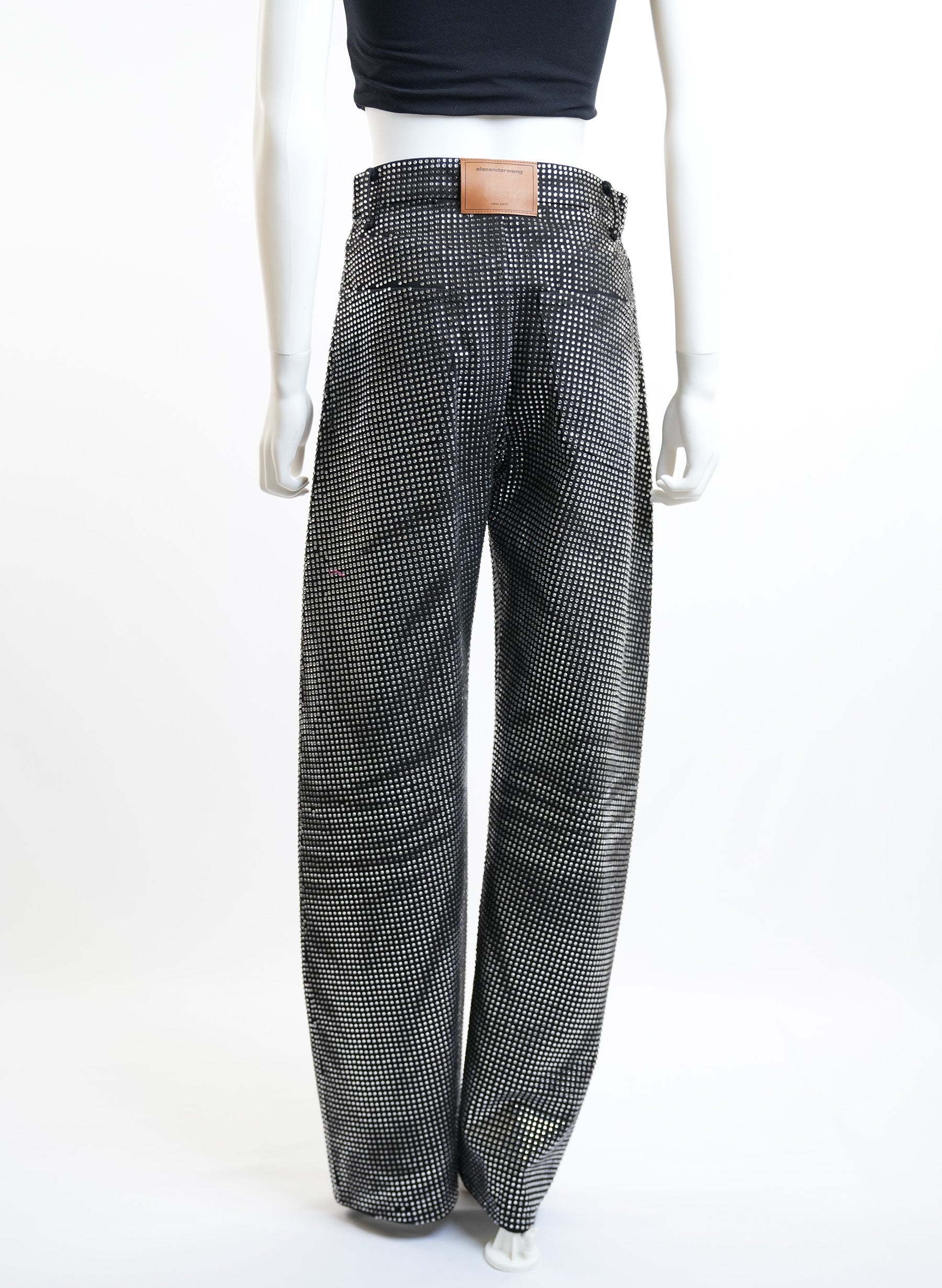 Alexander Wang Distressed Crystal Balloon Jeans