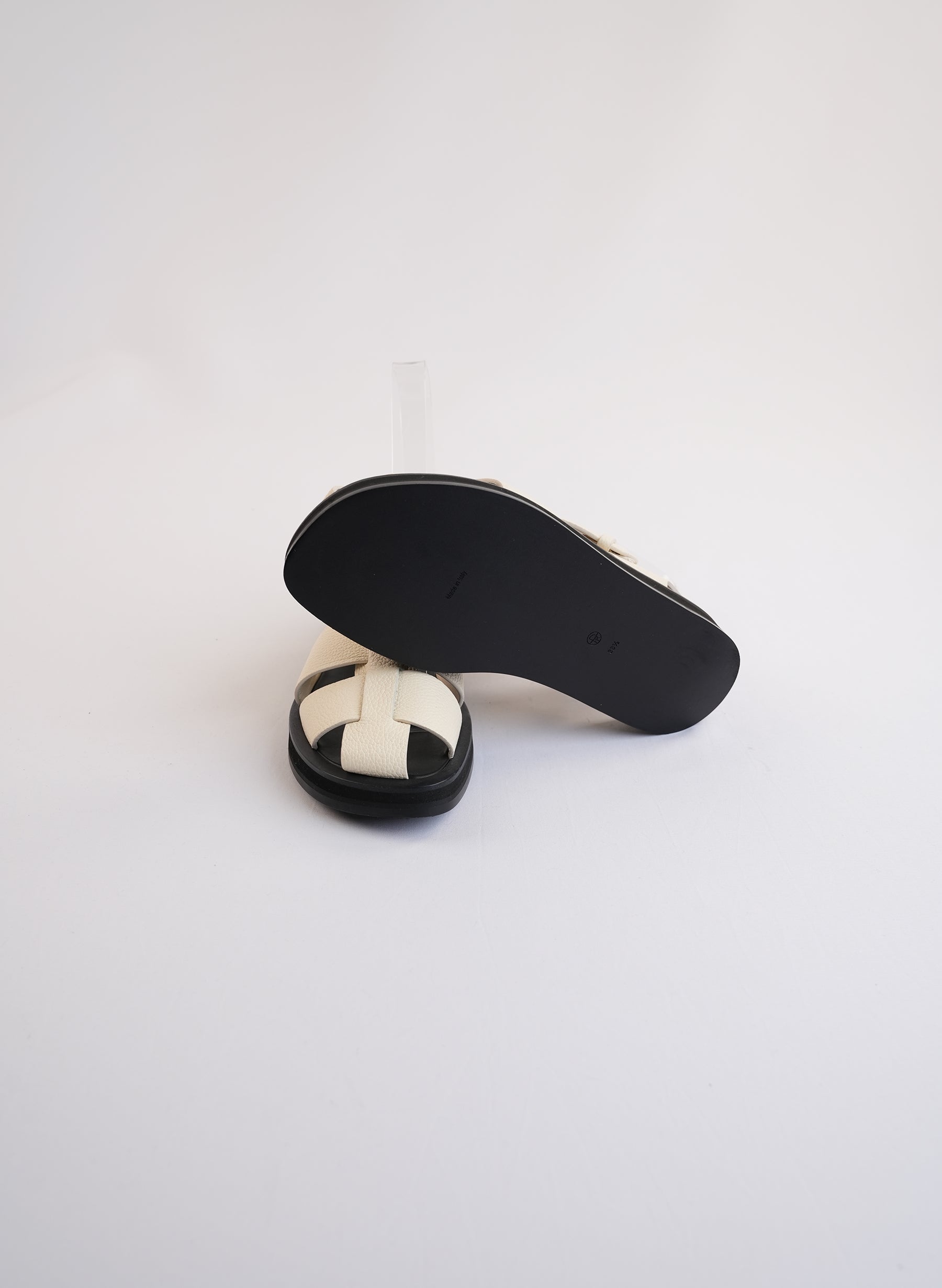 The Row Cream Fisherman Sandals