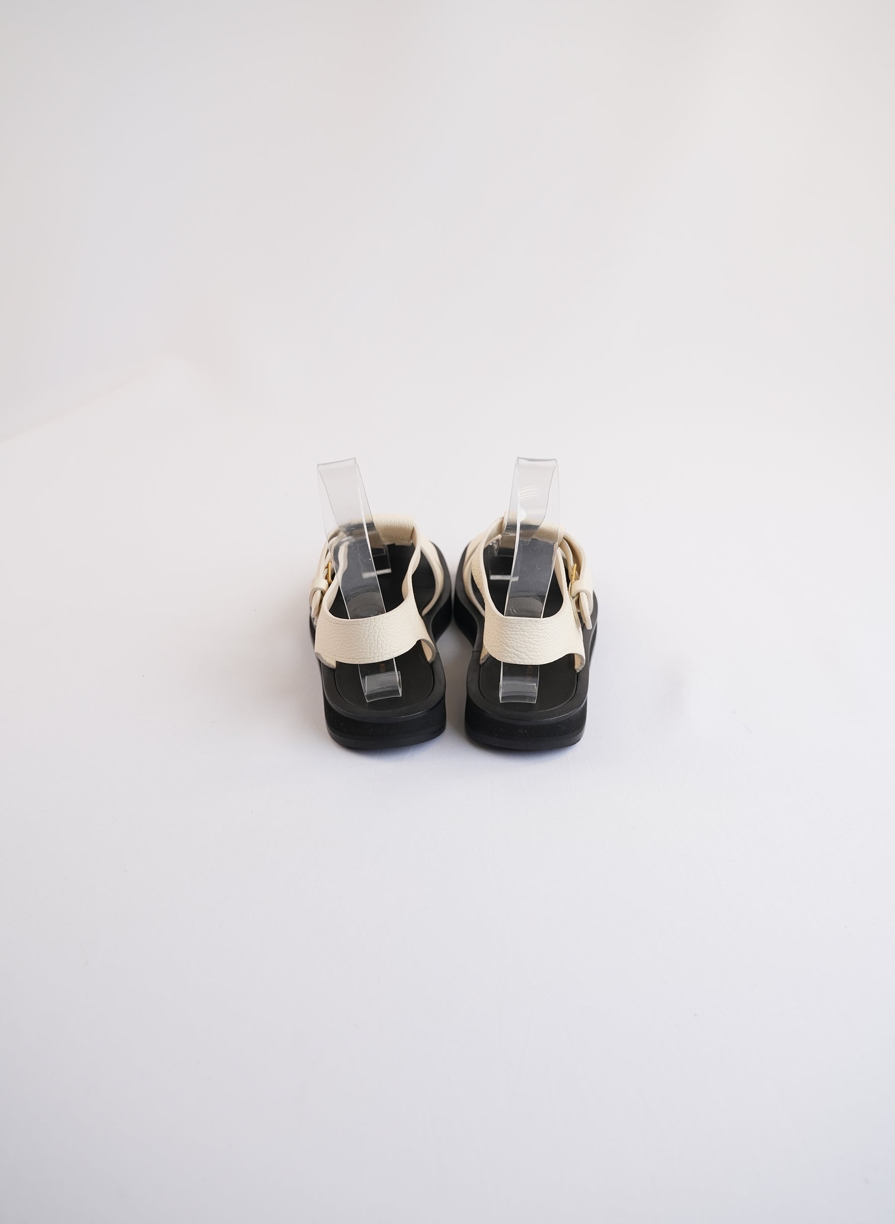 The Row Cream Fisherman Sandals