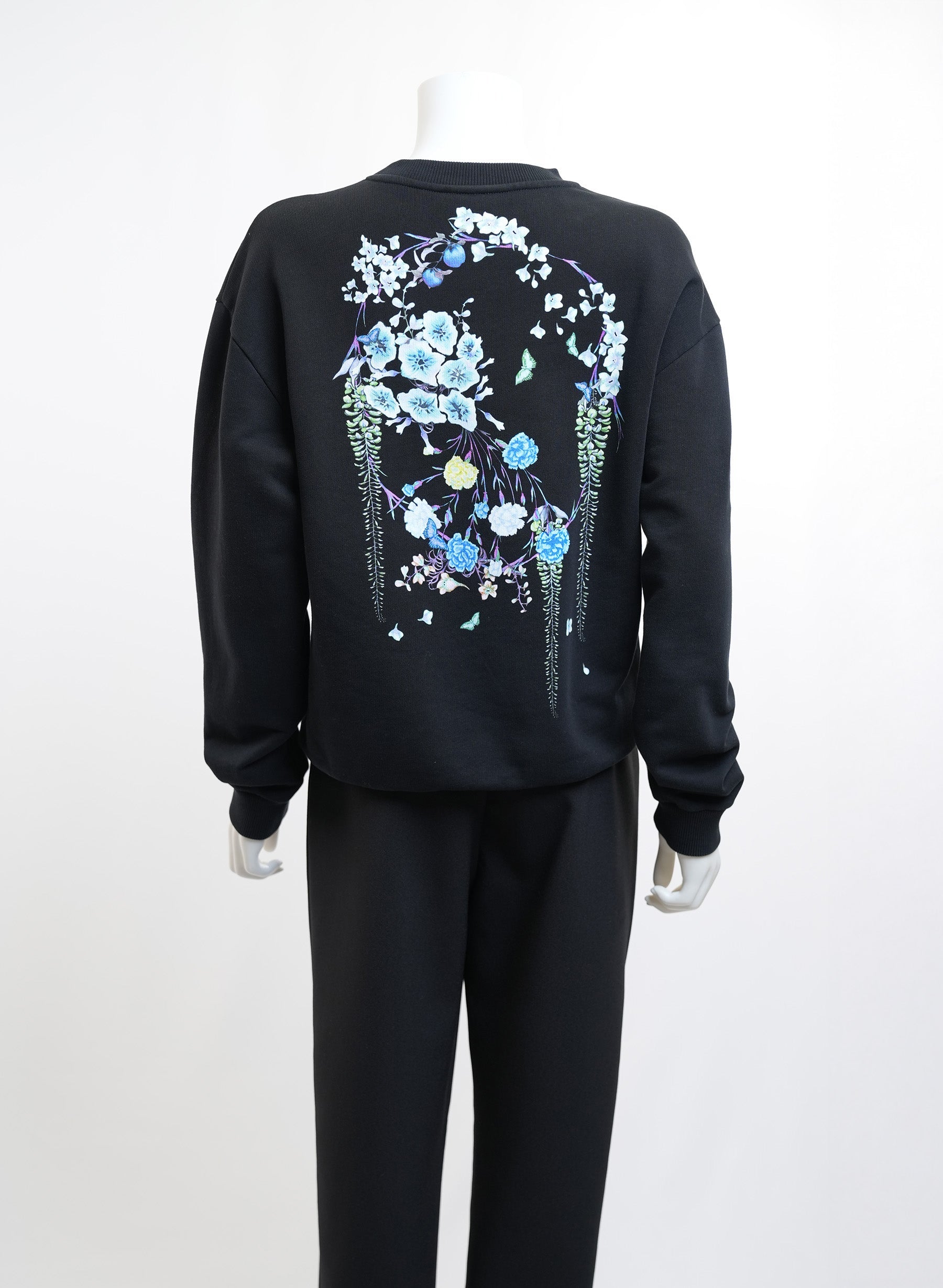 Givenchy Black Floral Print Sweatshirt