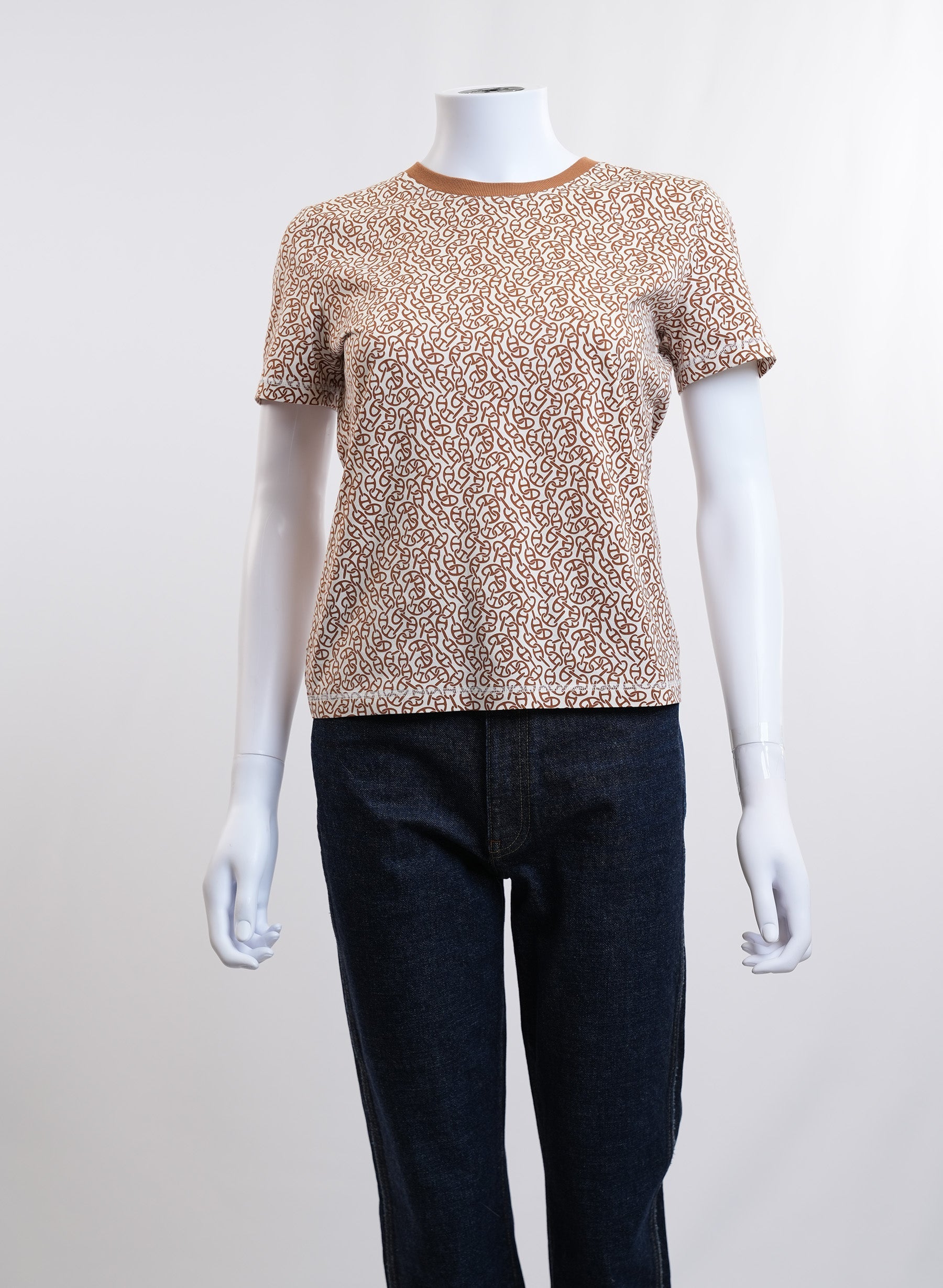 Hermes Naoussa Chaine Brown T-Shirt