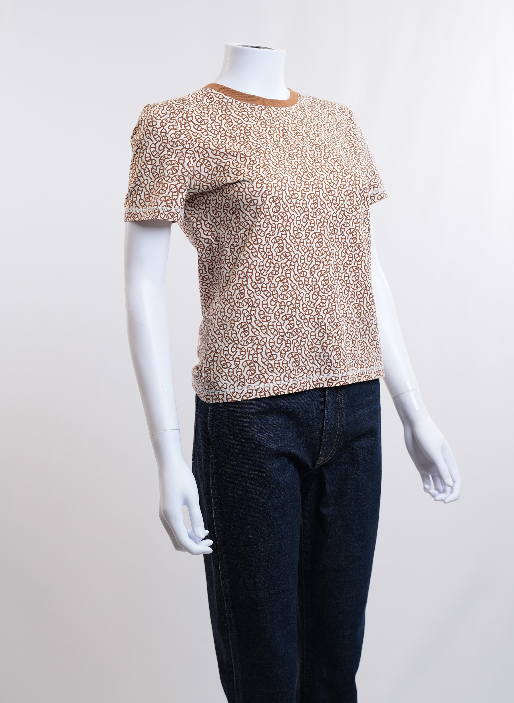 Hermes Naoussa Chaine Brown T-Shirt