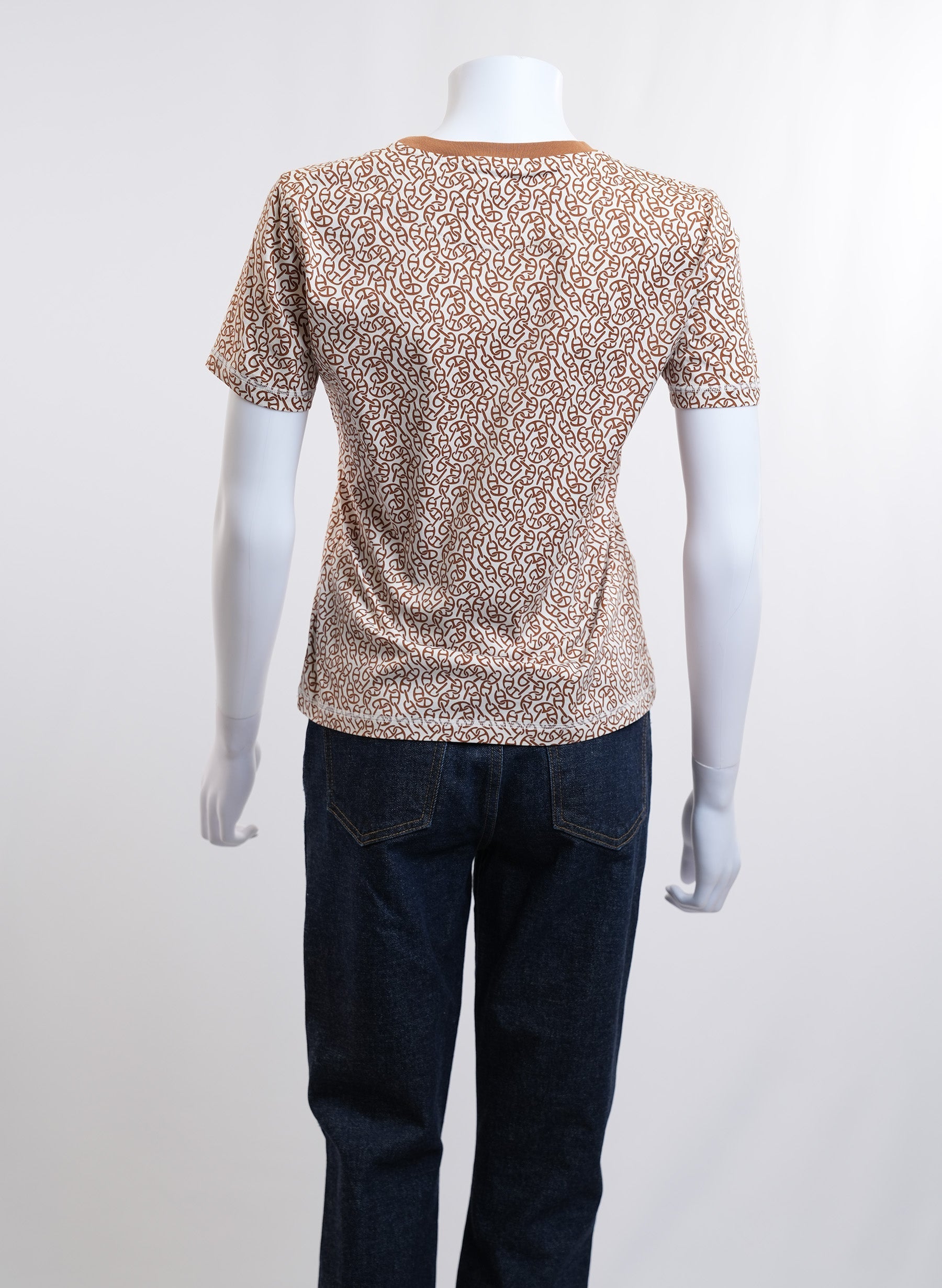 Hermes Naoussa Chaine Brown T-Shirt