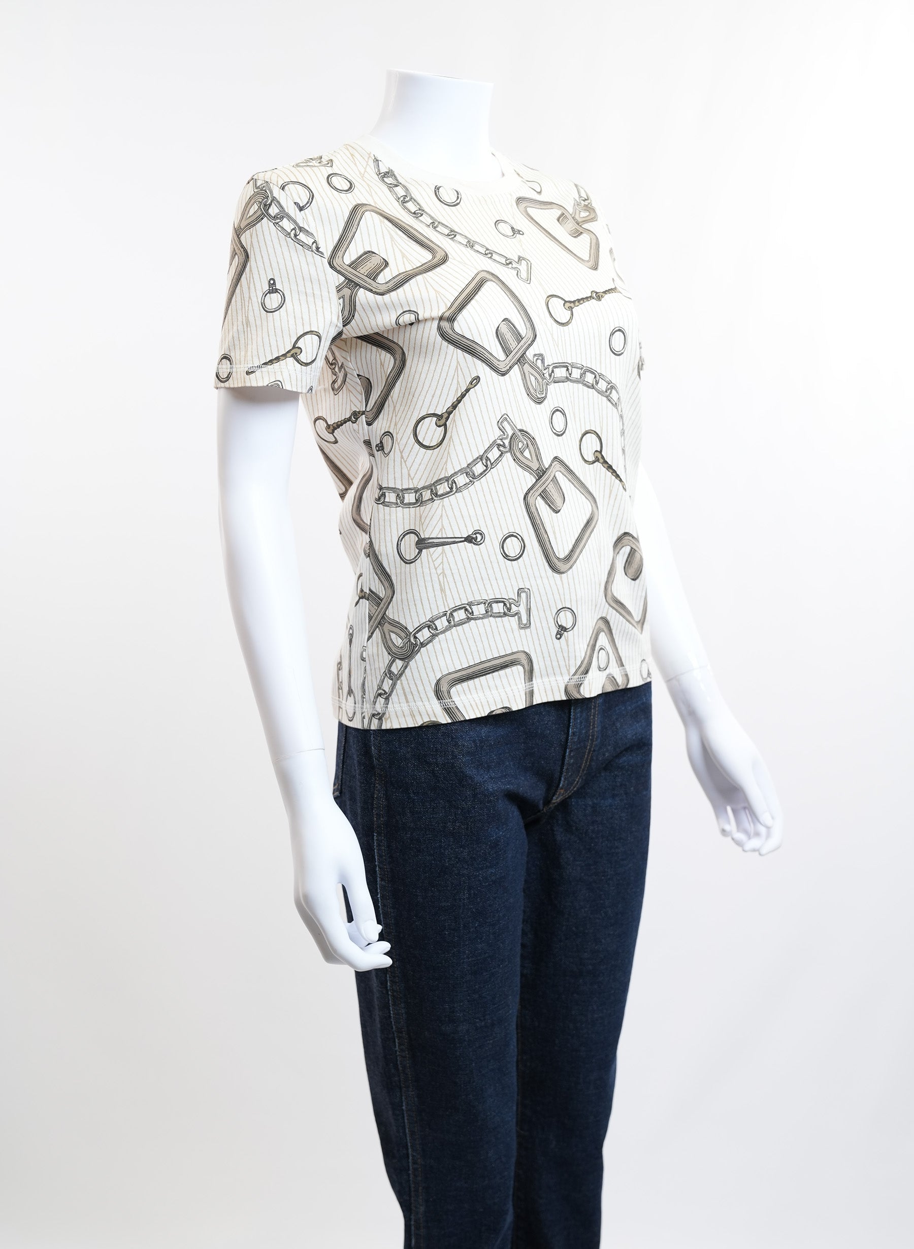Hermes Effet Kaleidoscope Print Cotton T-Shirt