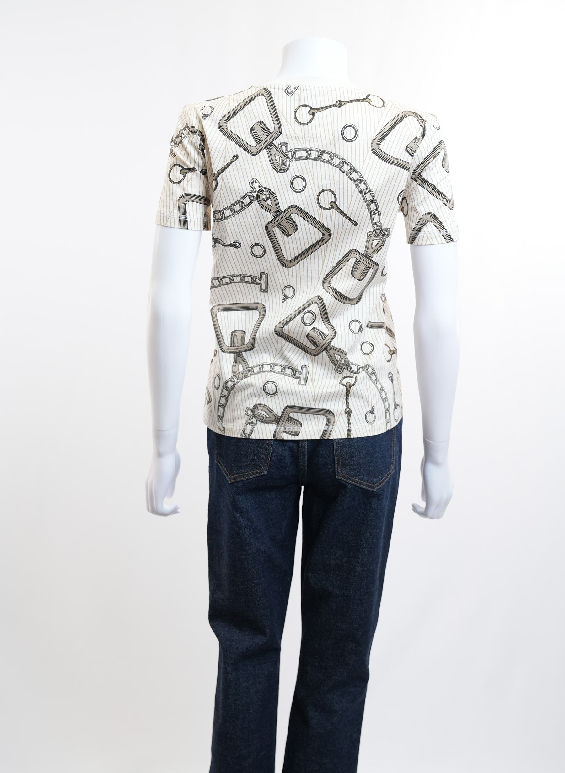 Hermes Effet Kaleidoscope Print Cotton T-Shirt