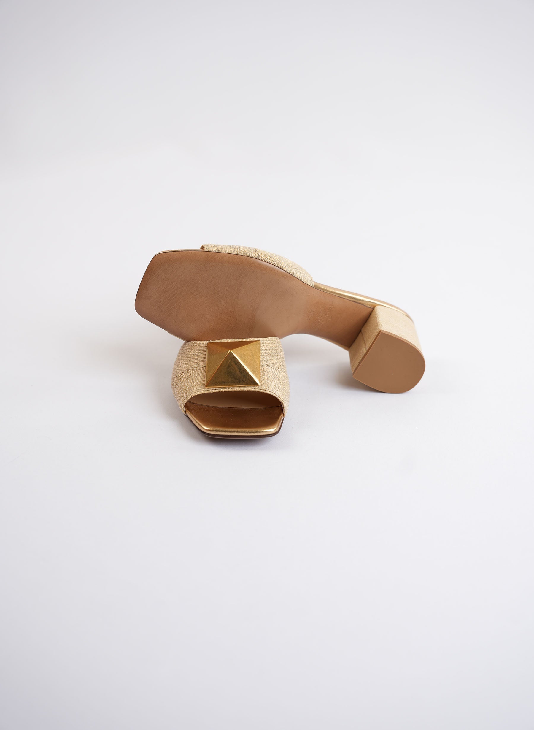 Valentino Garavani One Stud Open Toe Mules