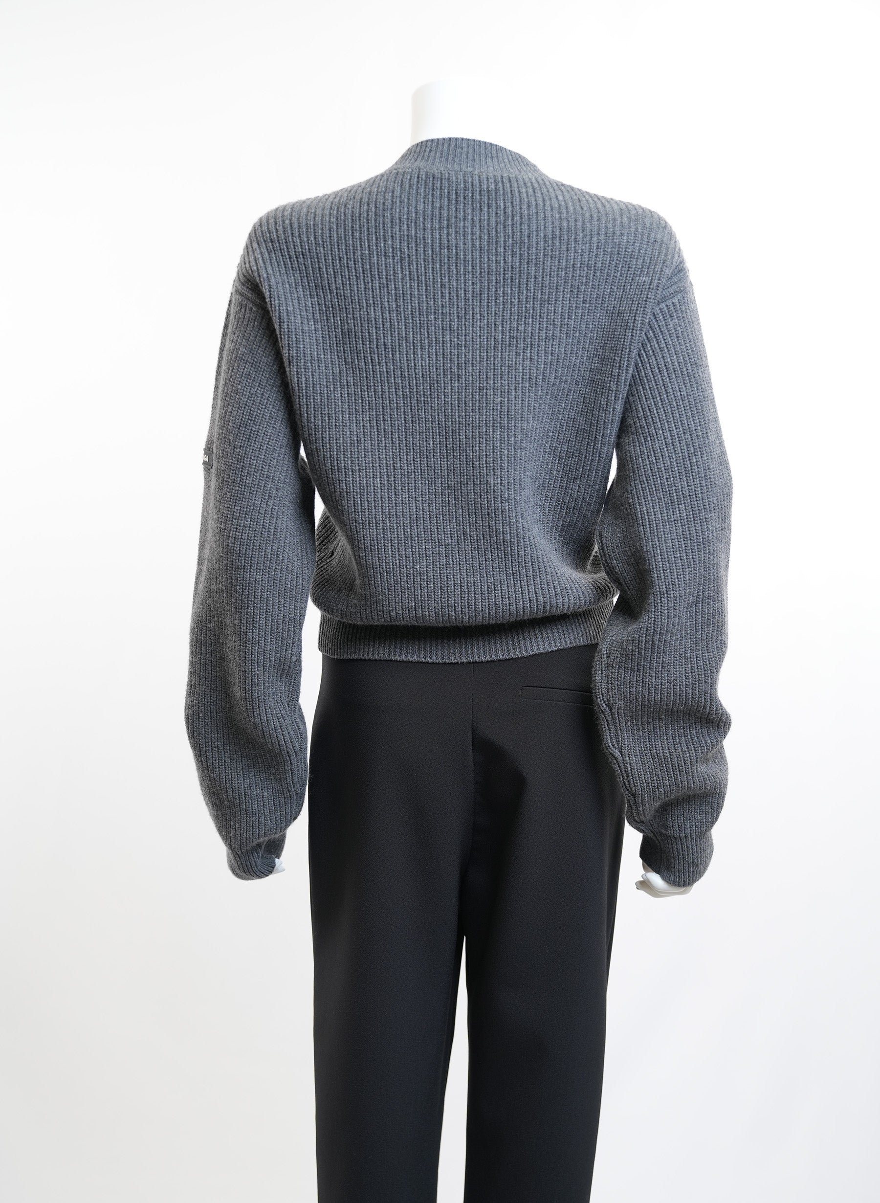Balenciaga Grey Pull On Sweater