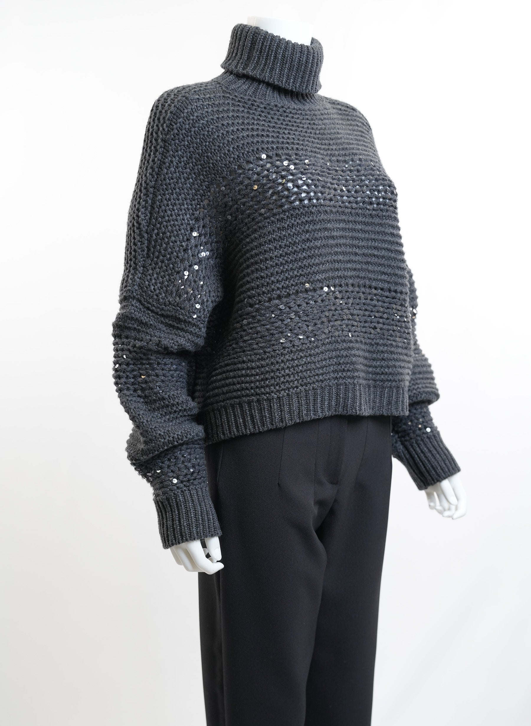 Brunello Cucinelli Dark Grey Sweater