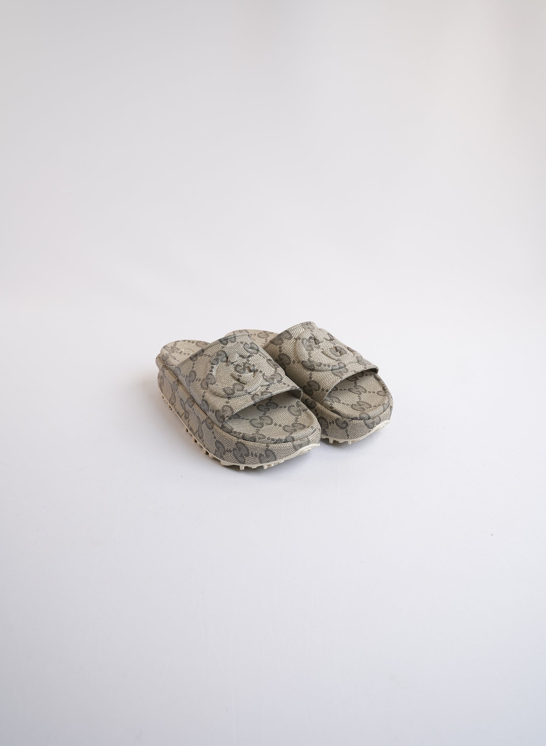 Gucci GG Platform Sandals With Rubber Sole