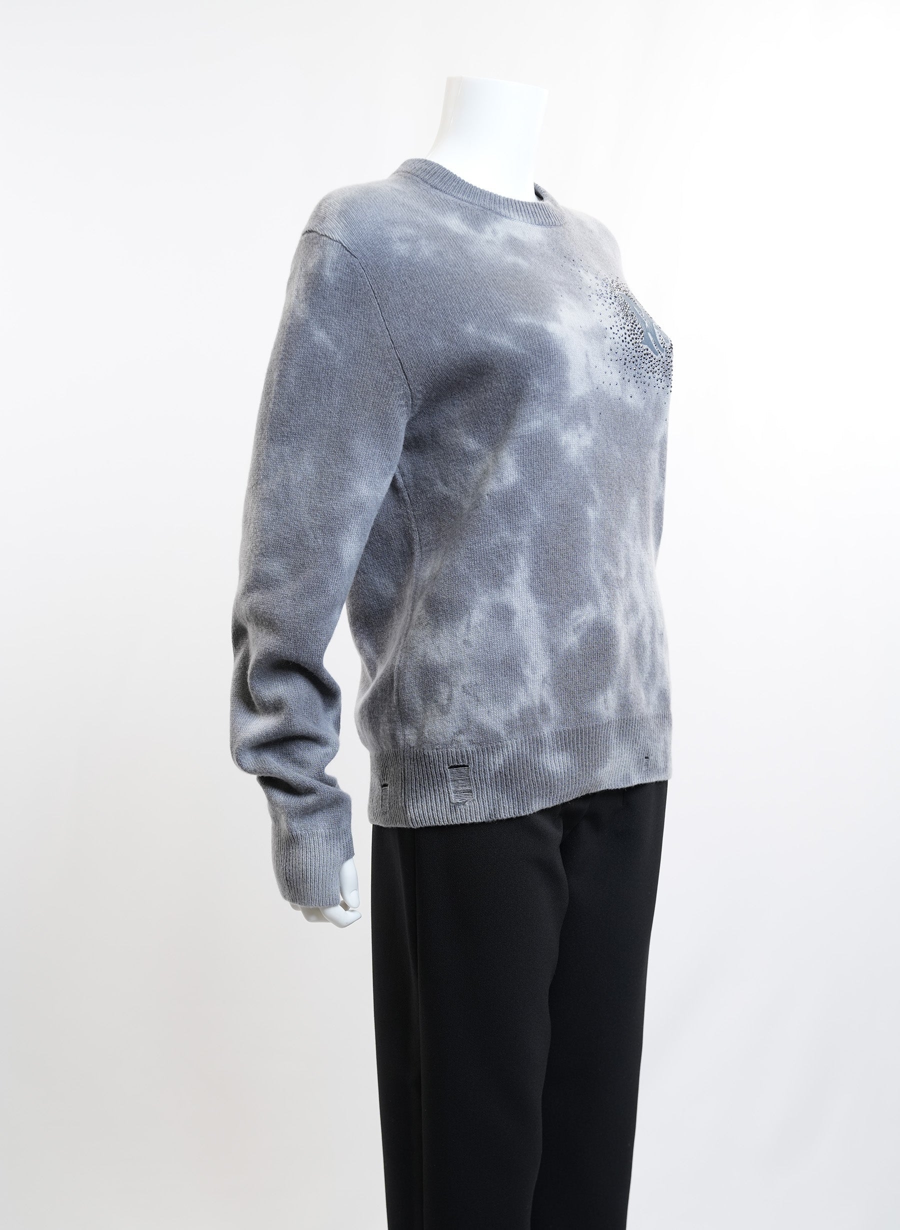 Amiri Grey Tie Dye Sweater