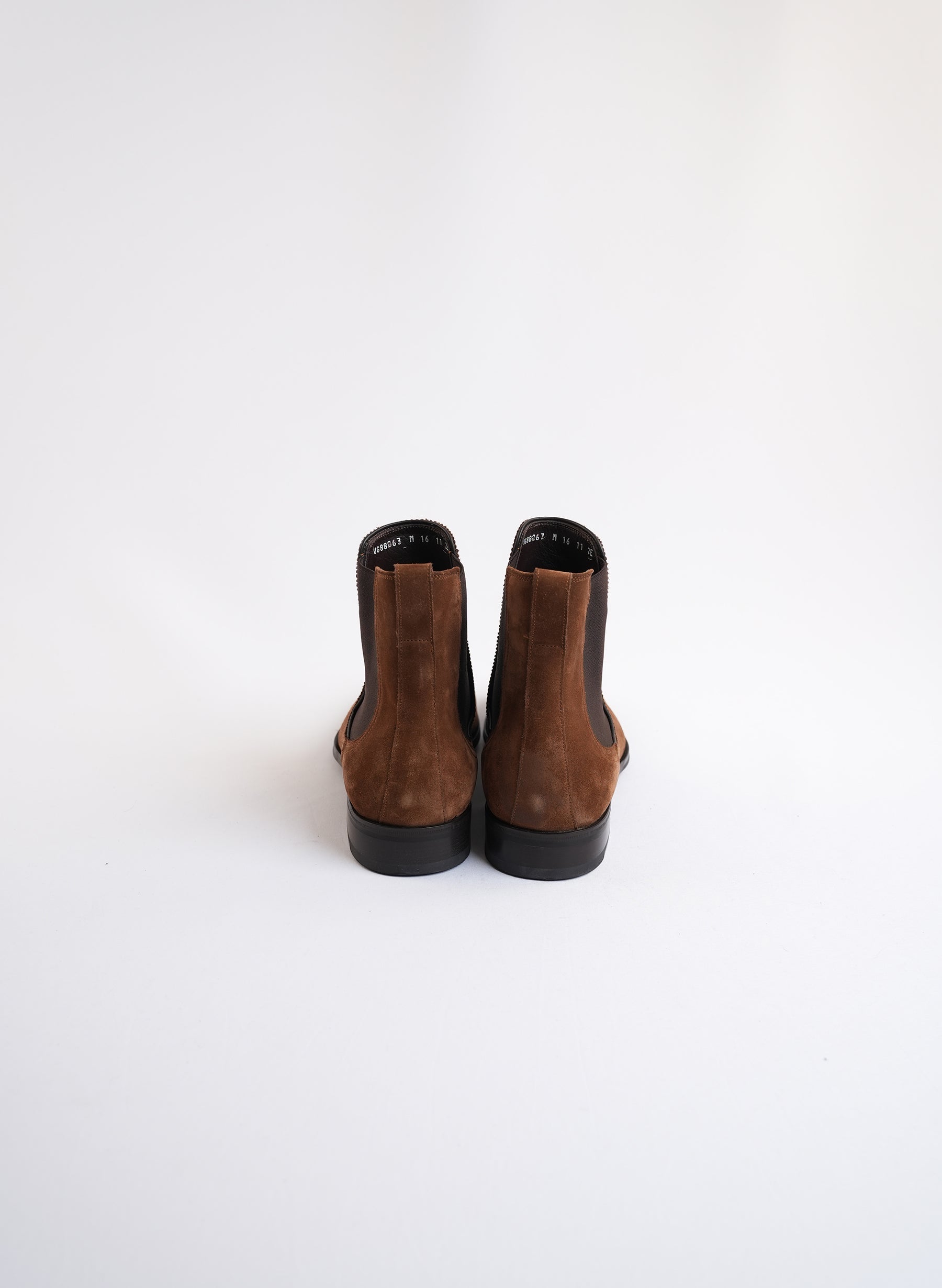 Salvatore Ferragamo Brown Suede Chelsea Boots