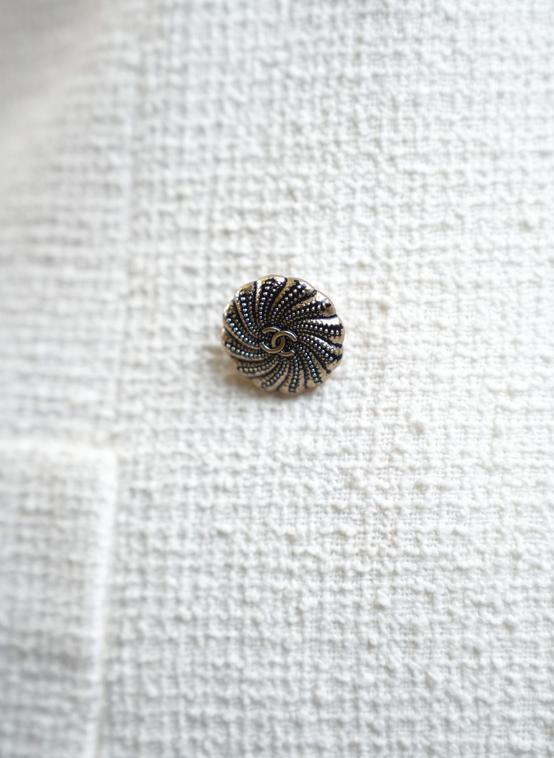 Chanel White Tweed Jacket