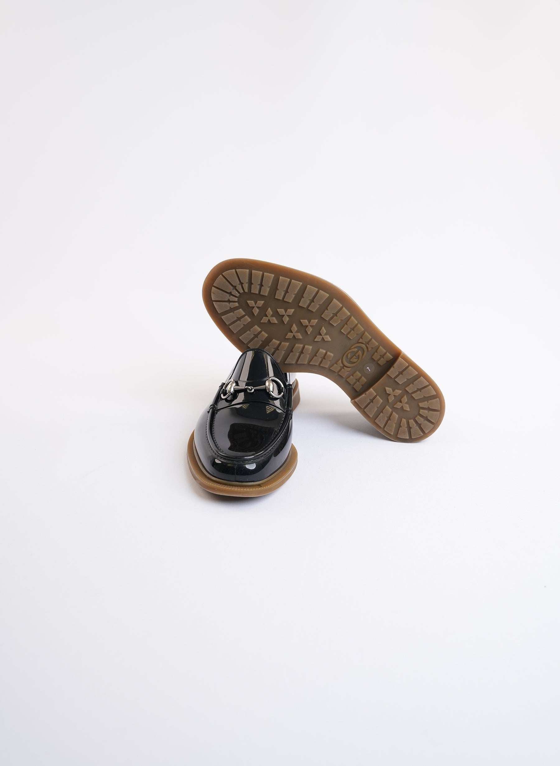 Gucci Horsebit Loafers With Thick Tan Sole