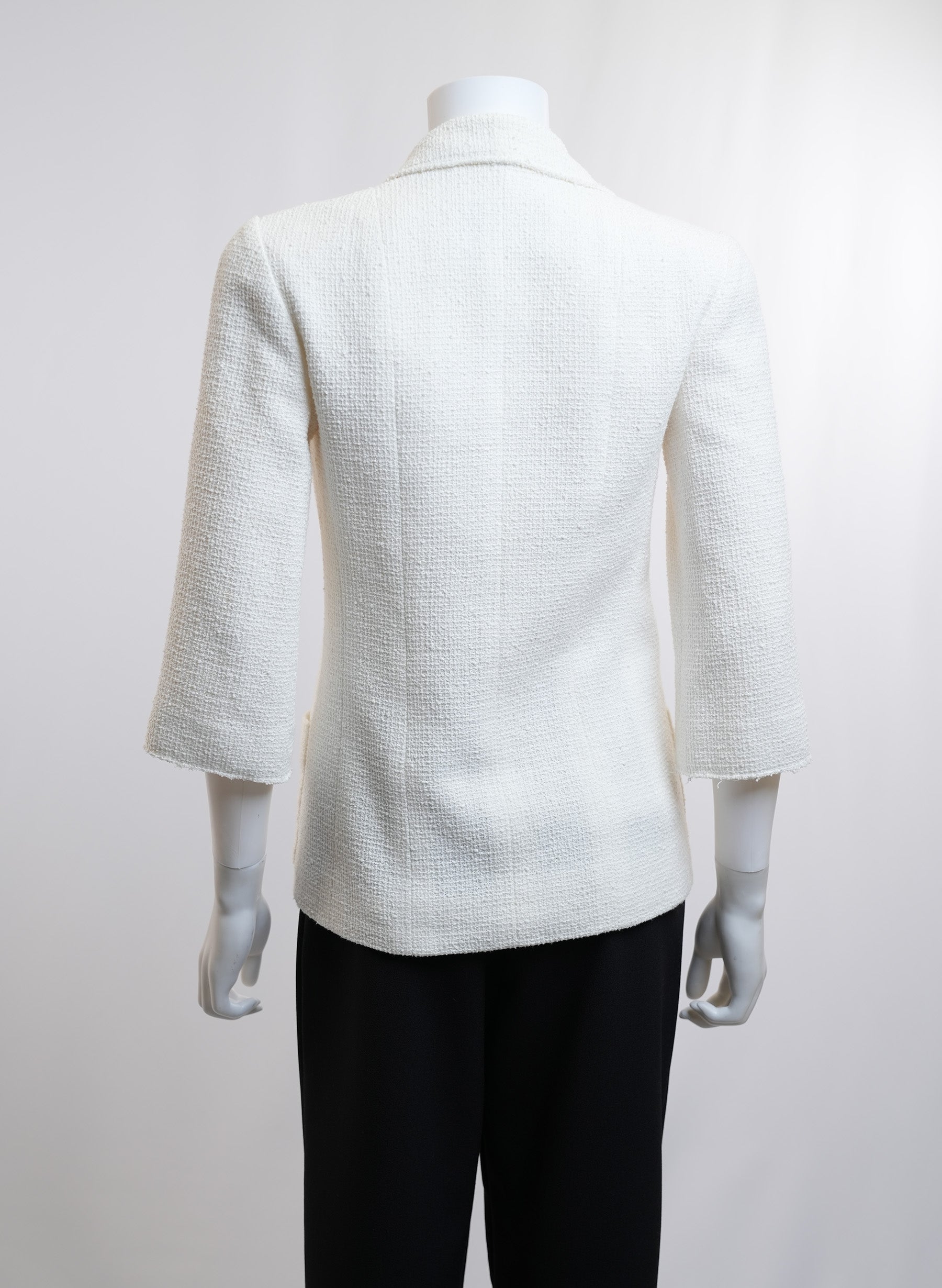 Chanel White Tweed Jacket