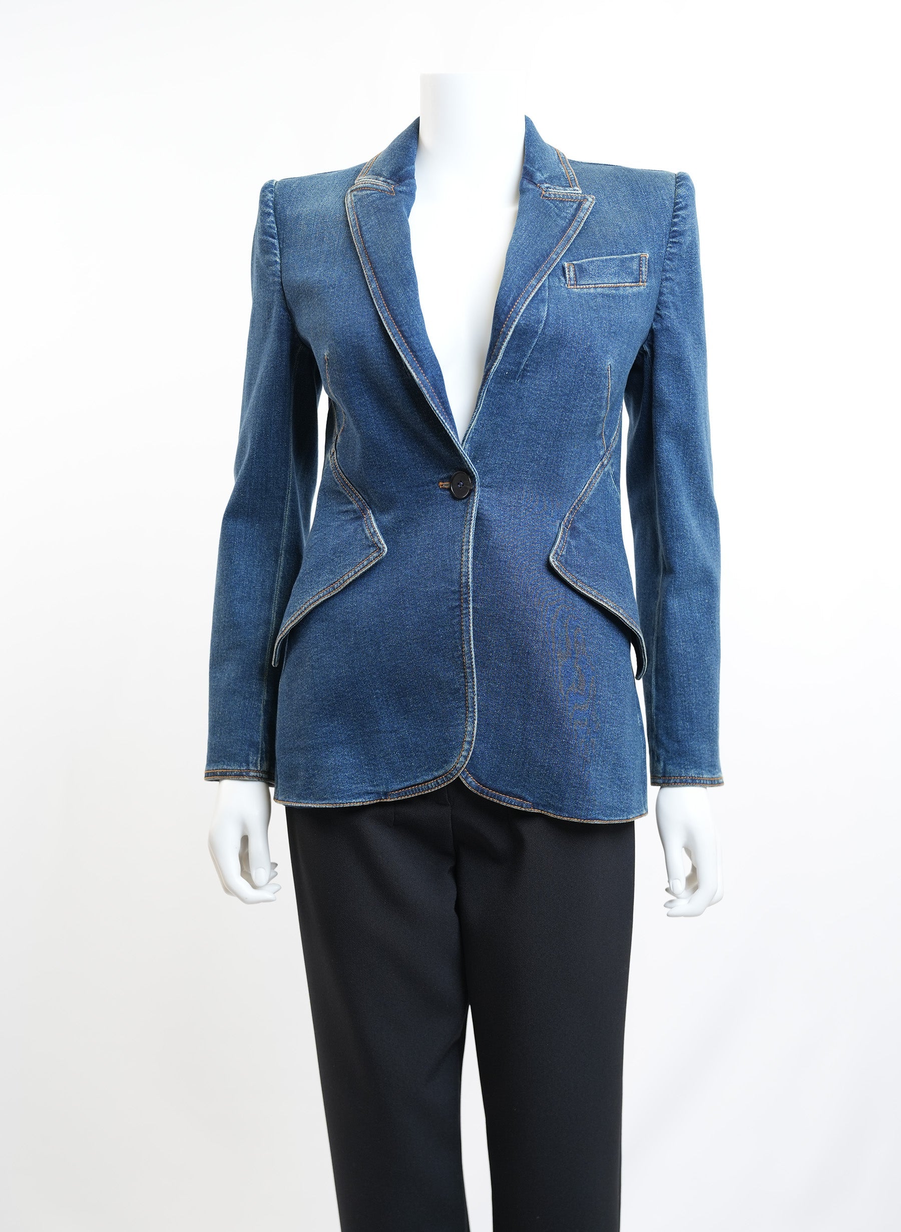 Alexander McQueen Denim Blazer
