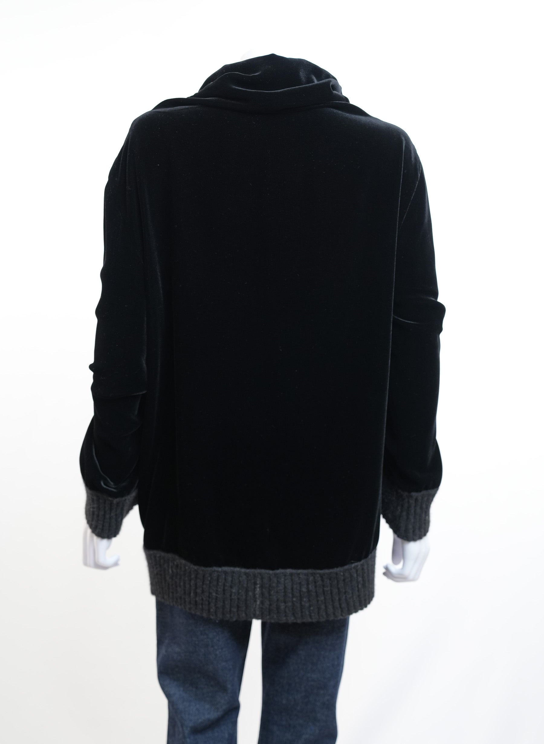 Hermes Velvet Black Sweater