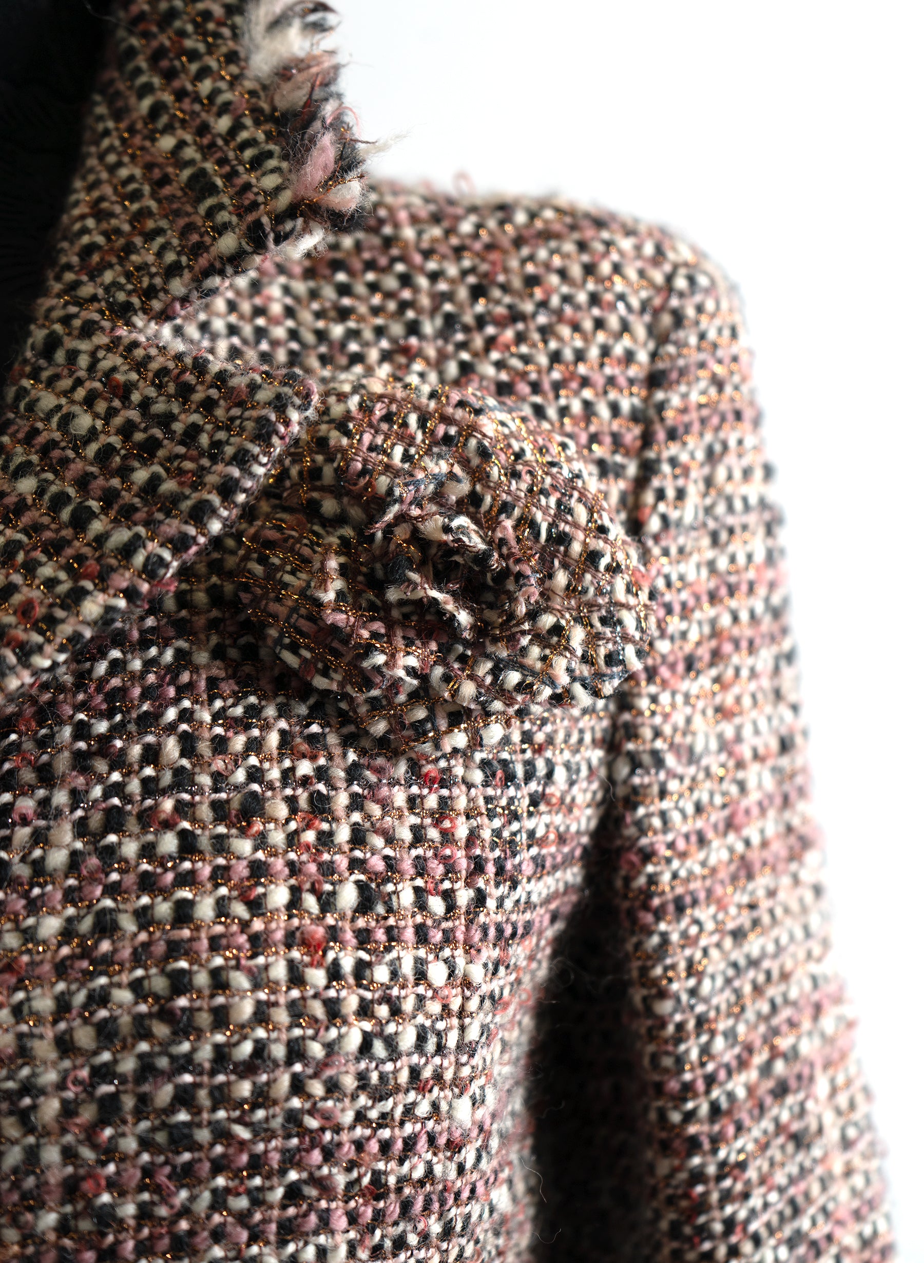 Chanel Vintage 00's Wool Blend Tweed Jacket