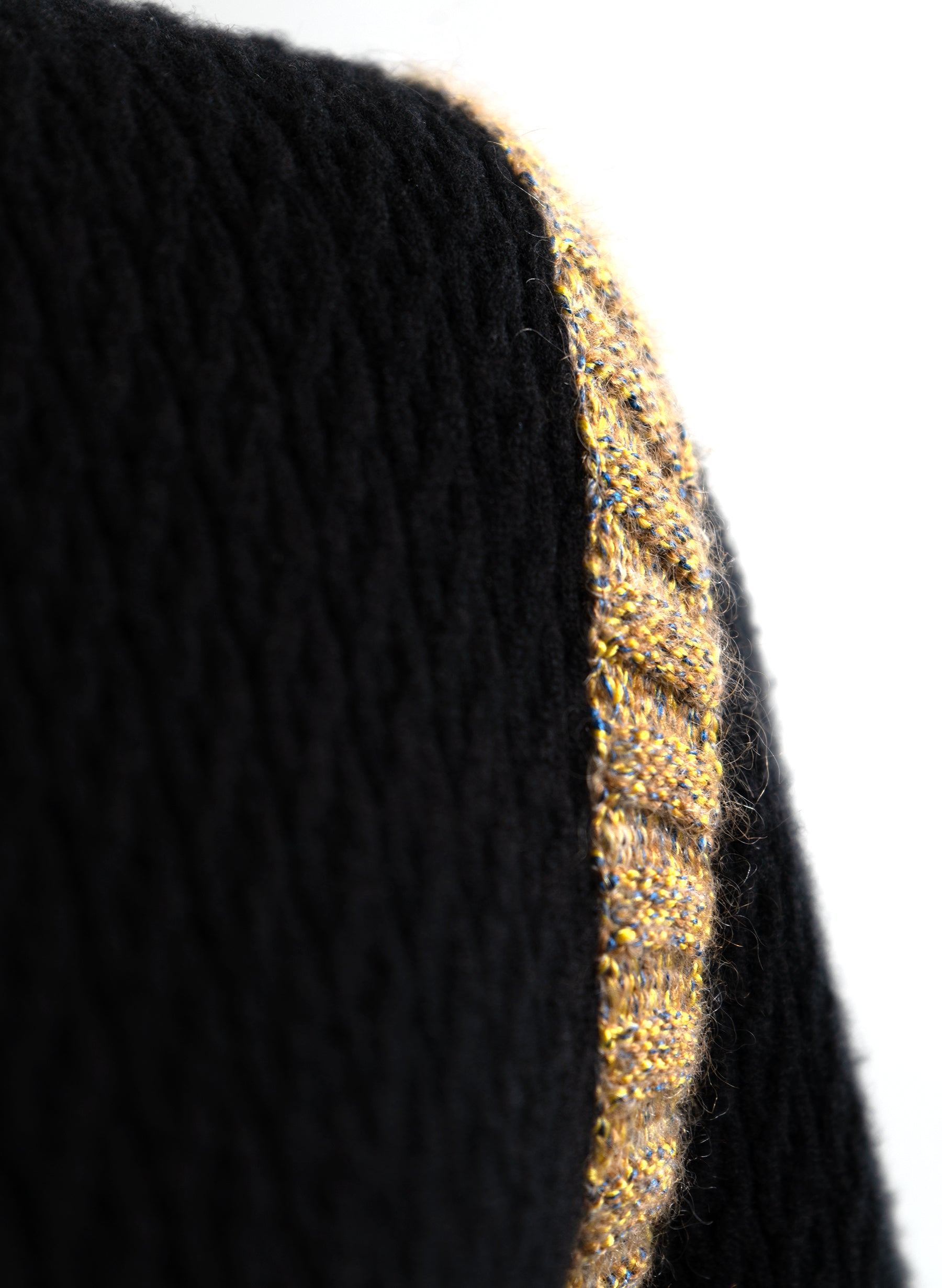 Chanel Black/Gold Camellia Button 'Coco Brasserie' Cardigan