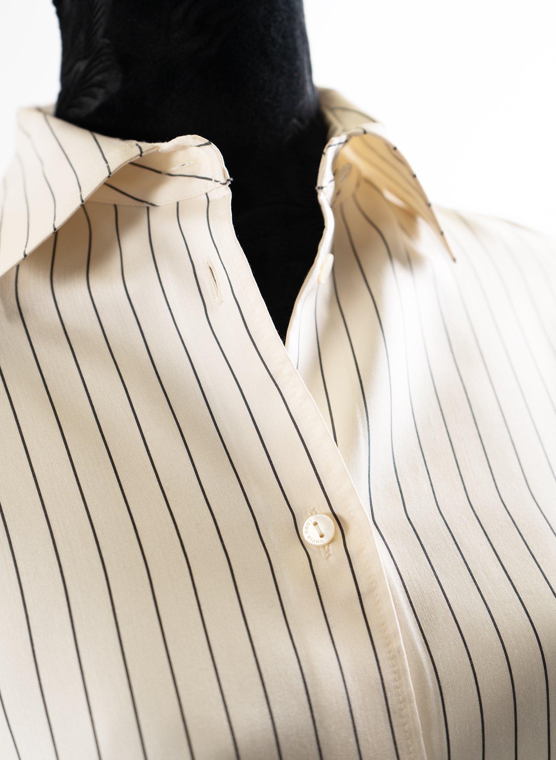 Loro Piana Striped Silk Blouse