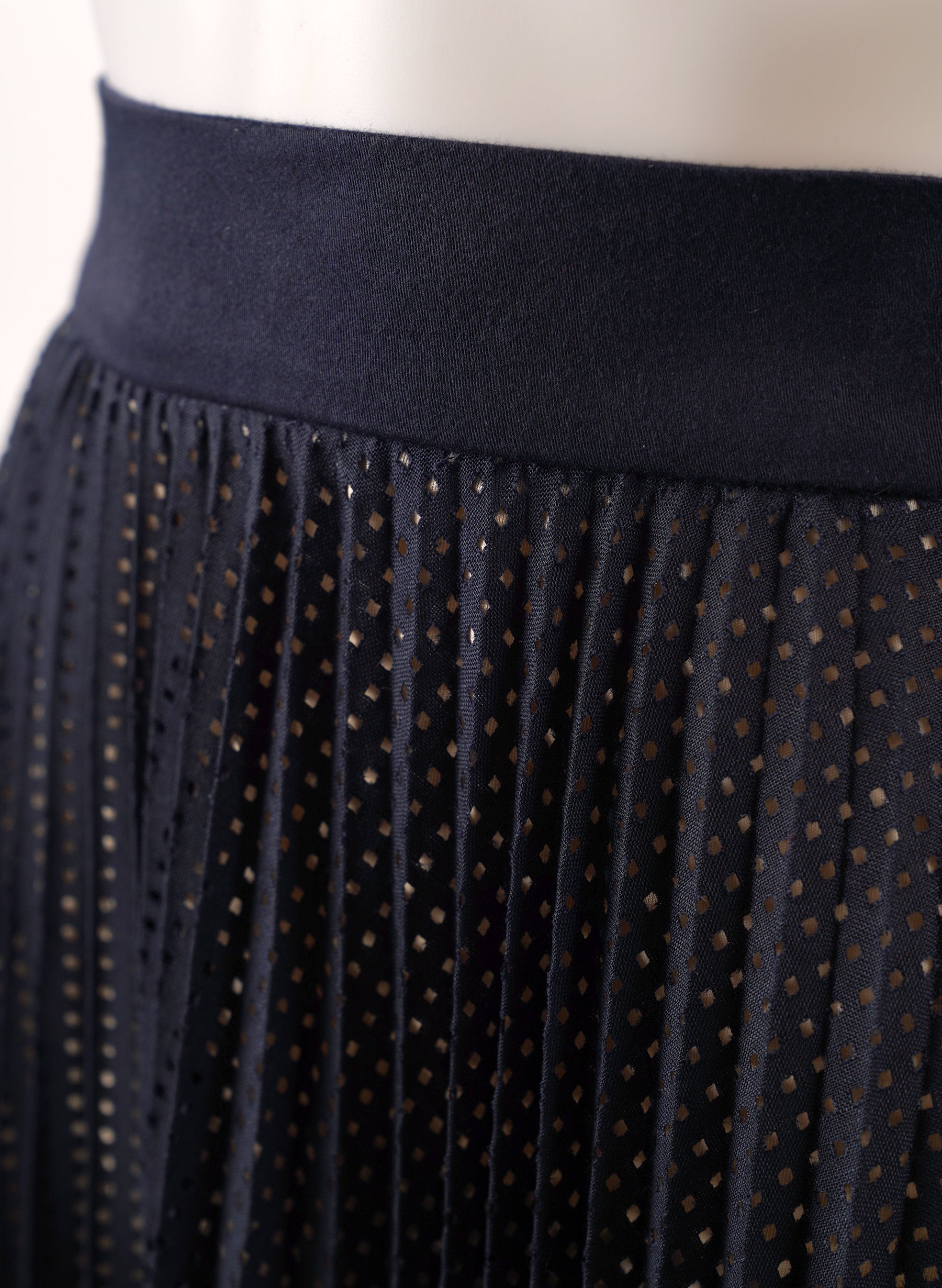 Fendi Perforated Pleated Skirt