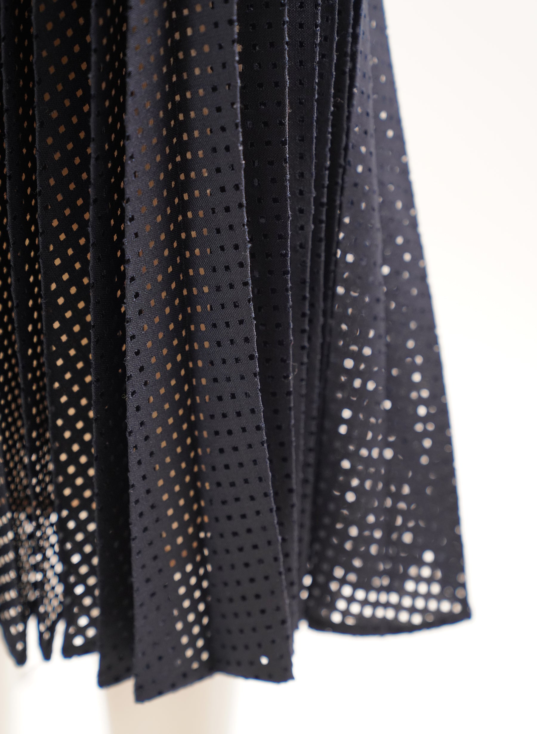 Fendi Perforated Pleated Skirt