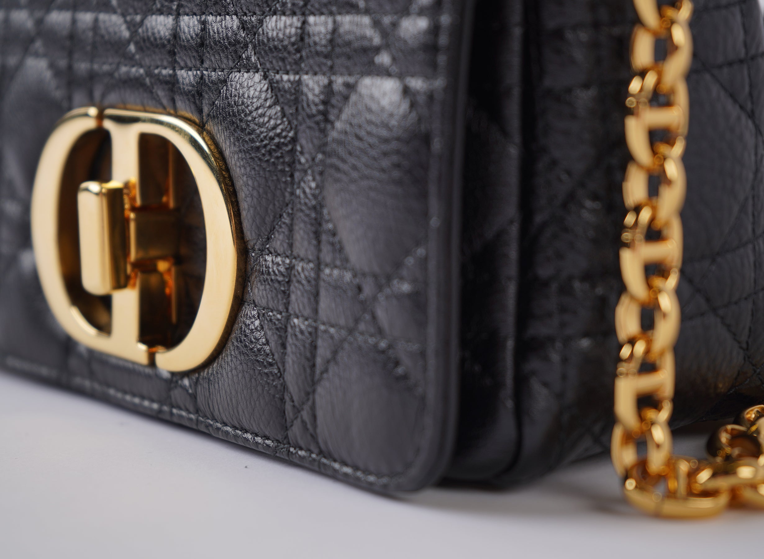 Christian Dior Quilted Cannage Small Caro Bag