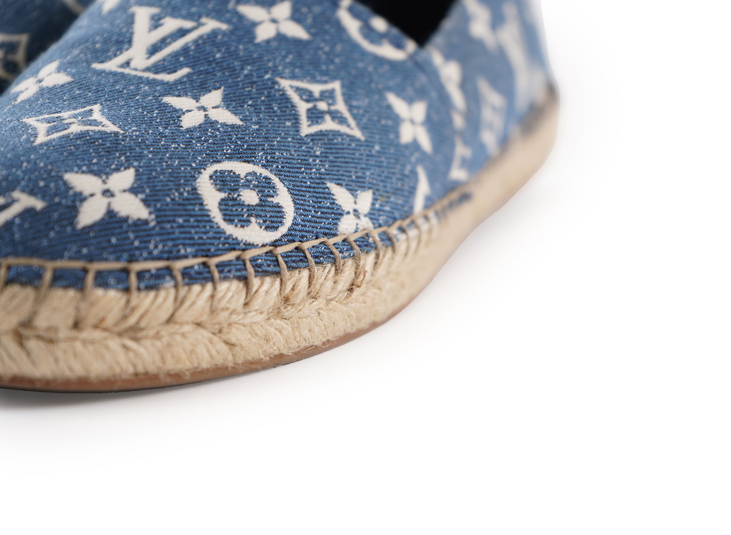 Louis Vuitton Monogram Denim Starboard Espadrille Flats