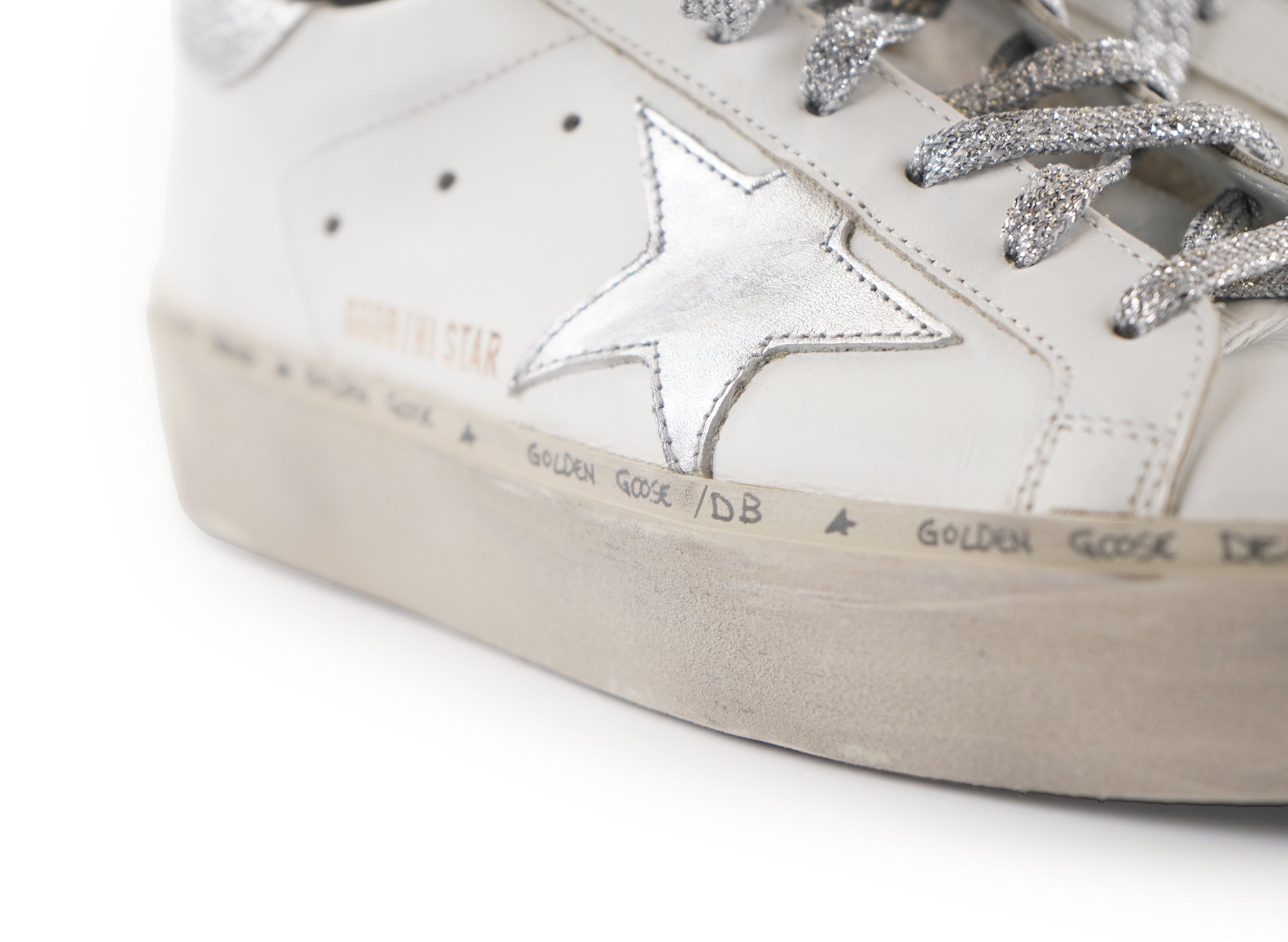 Golden Goose Leather Hi Star Sneakers