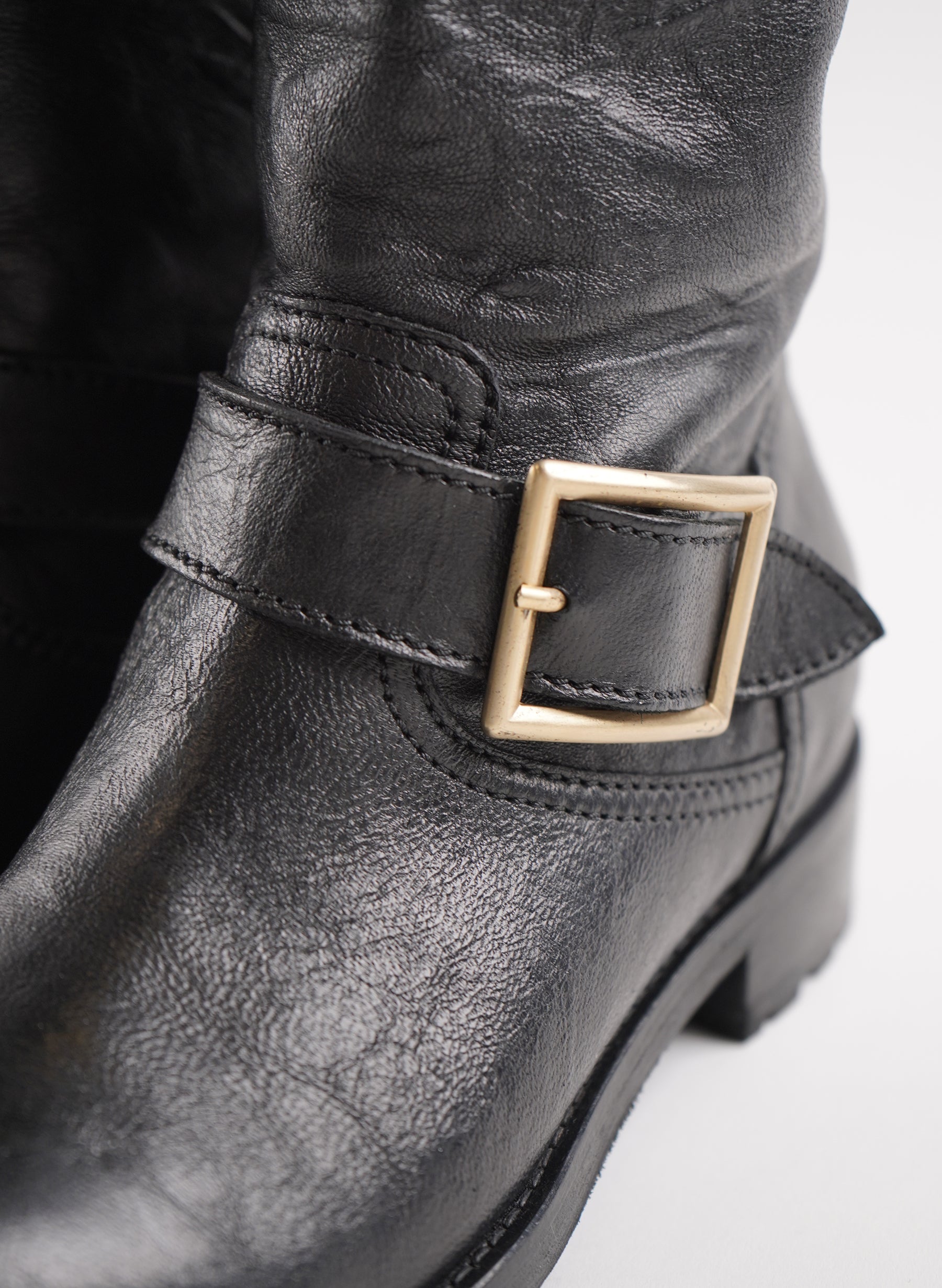 Jimmy Choo Lambskin Biker Boots