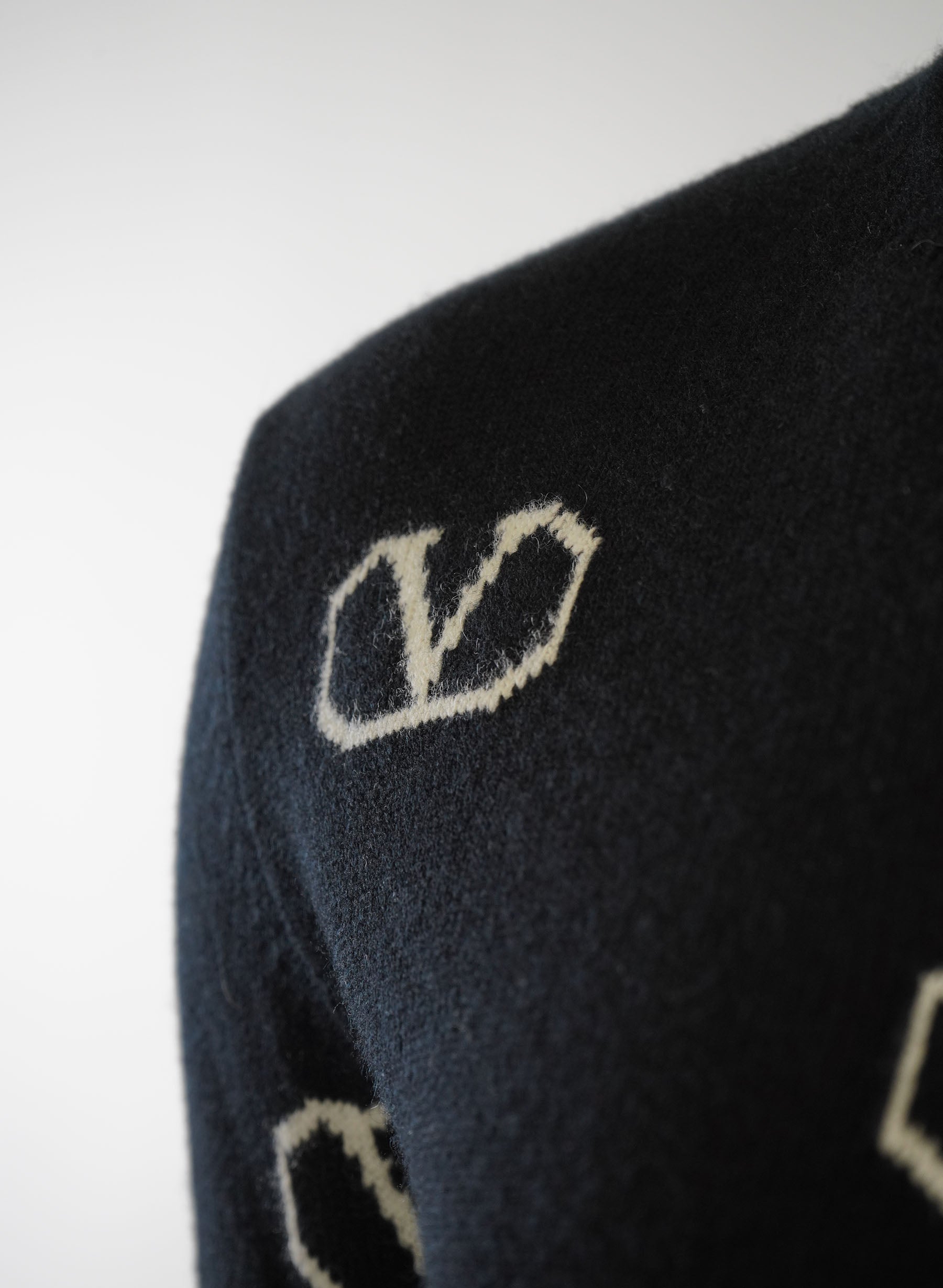 Valentino Cashmere V-Logo Sweater