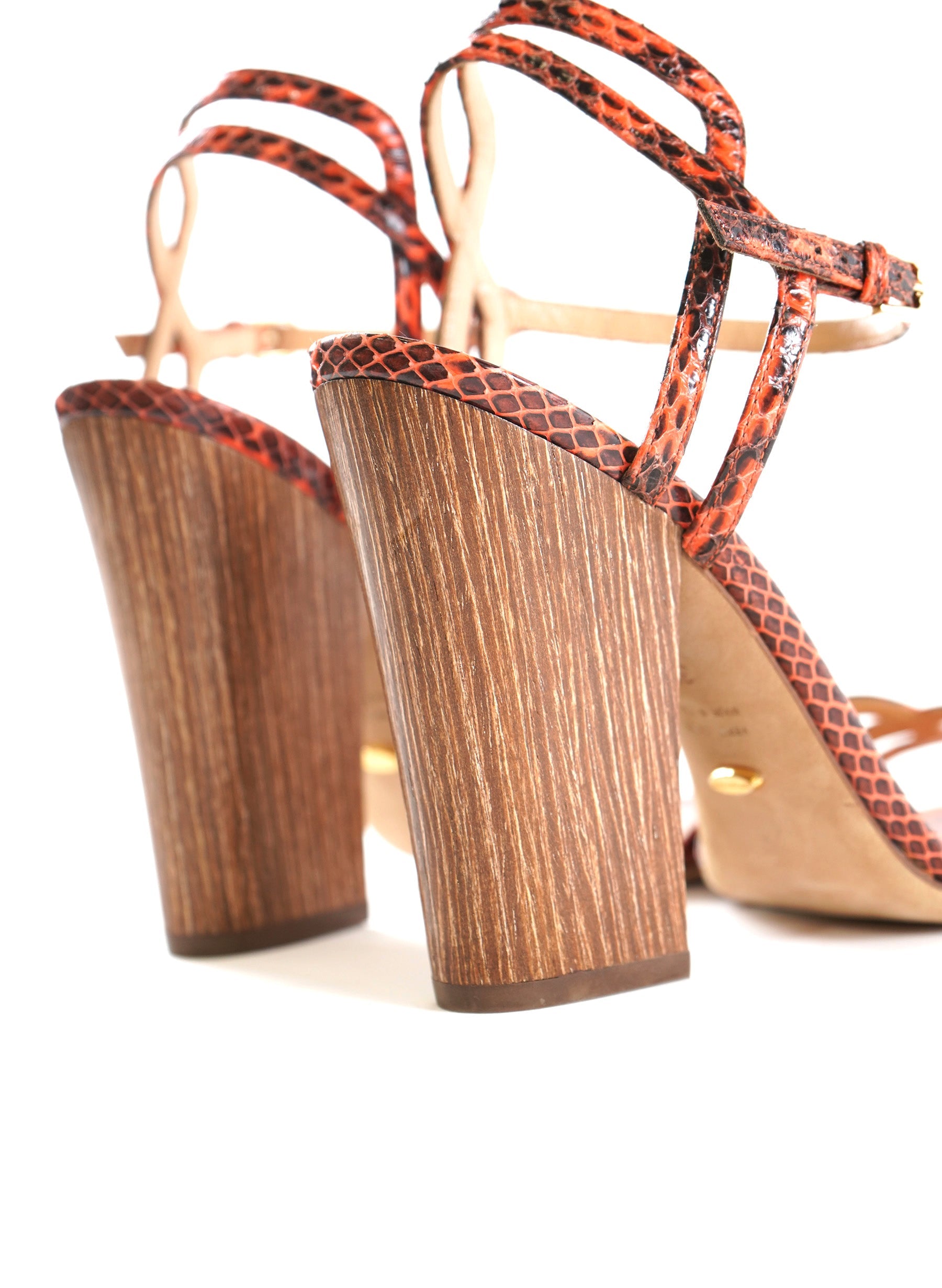 Sergio Rossi Snakeskin Sandals