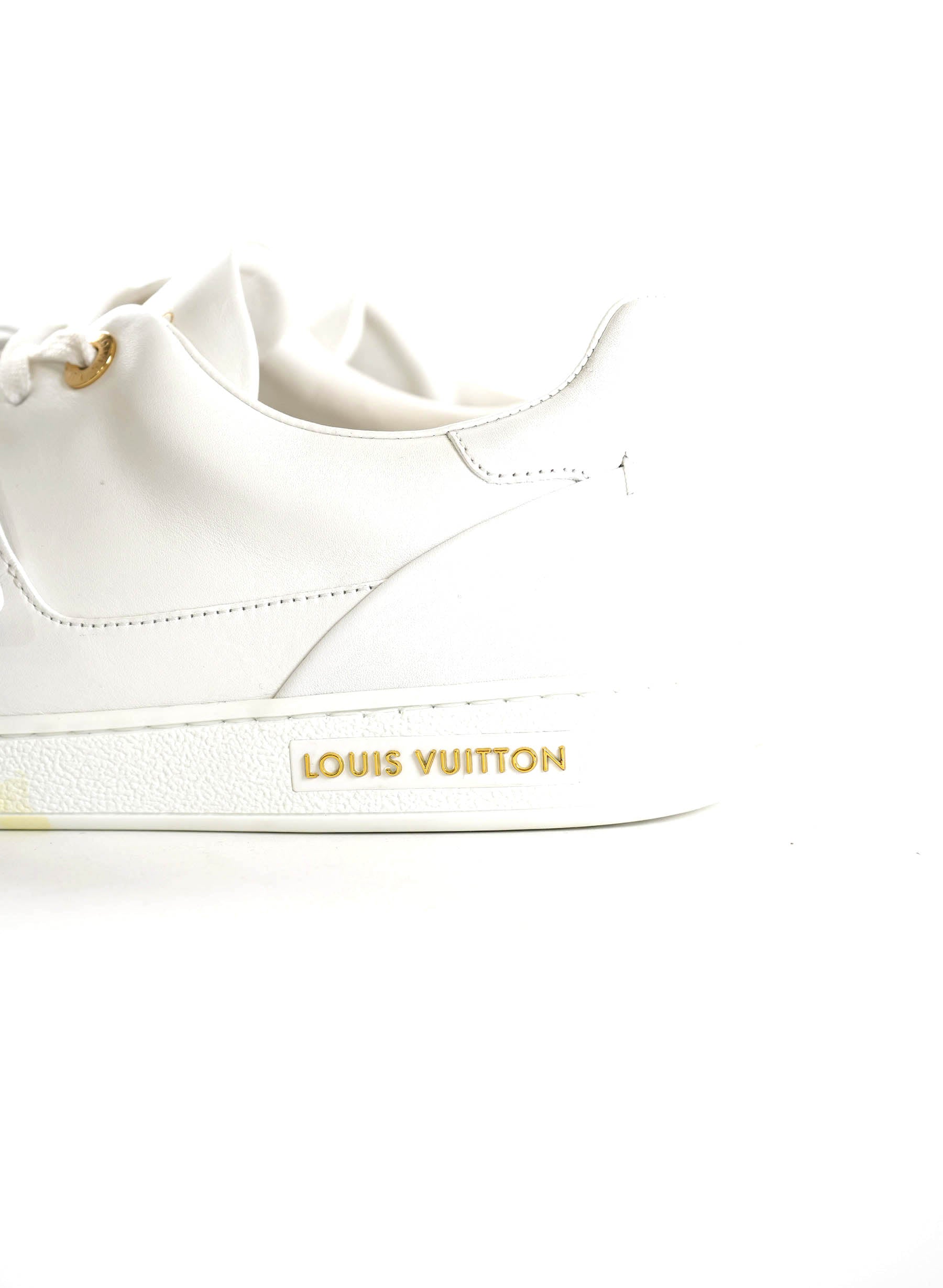 Louis Vuitton Calfskin Front Row Sneakers White 40