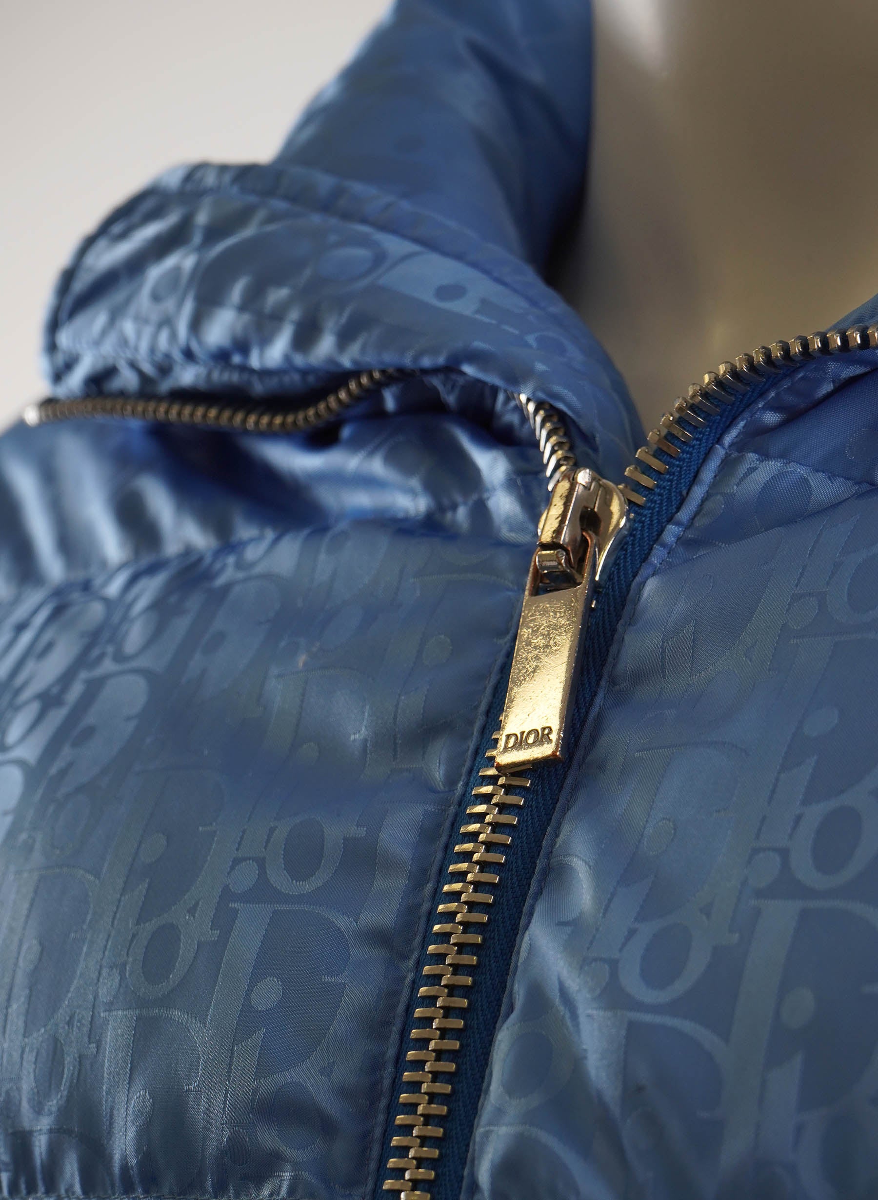 Dior Oblique Down Jacket Light Blue