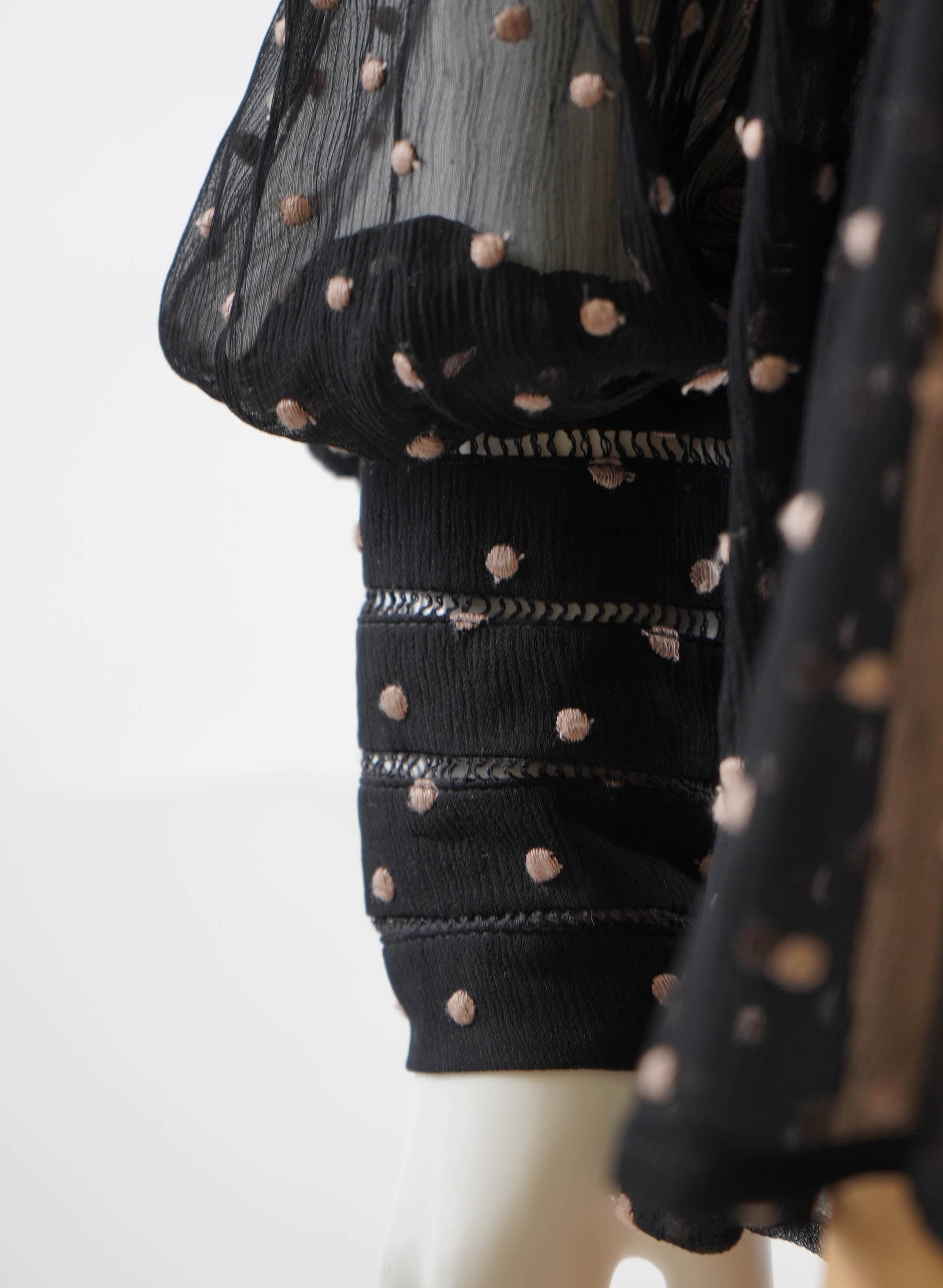 Zimmermann Silk Polka Dot Print Blouse