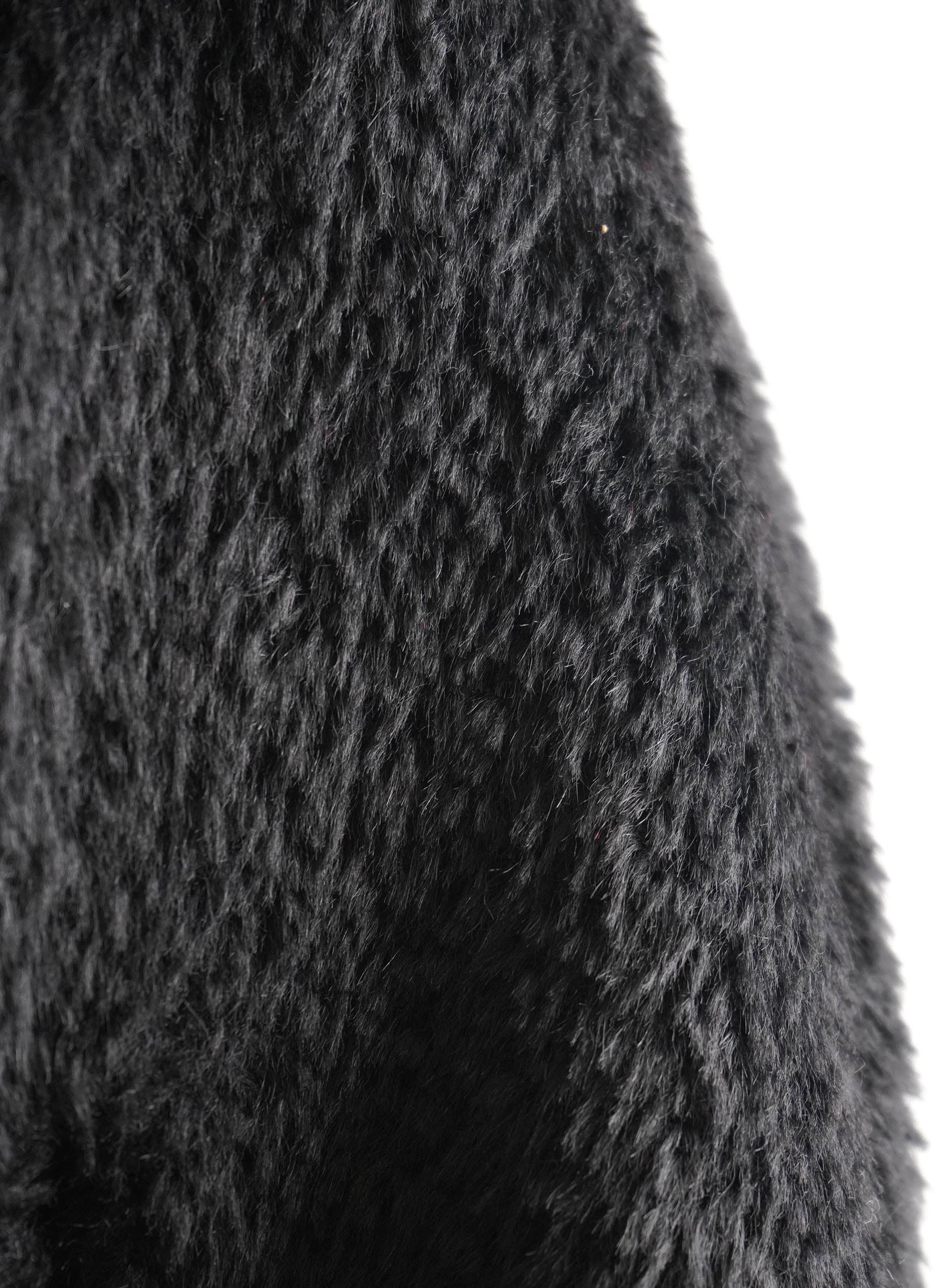 Max Mara Black Alpaca Blend Coat