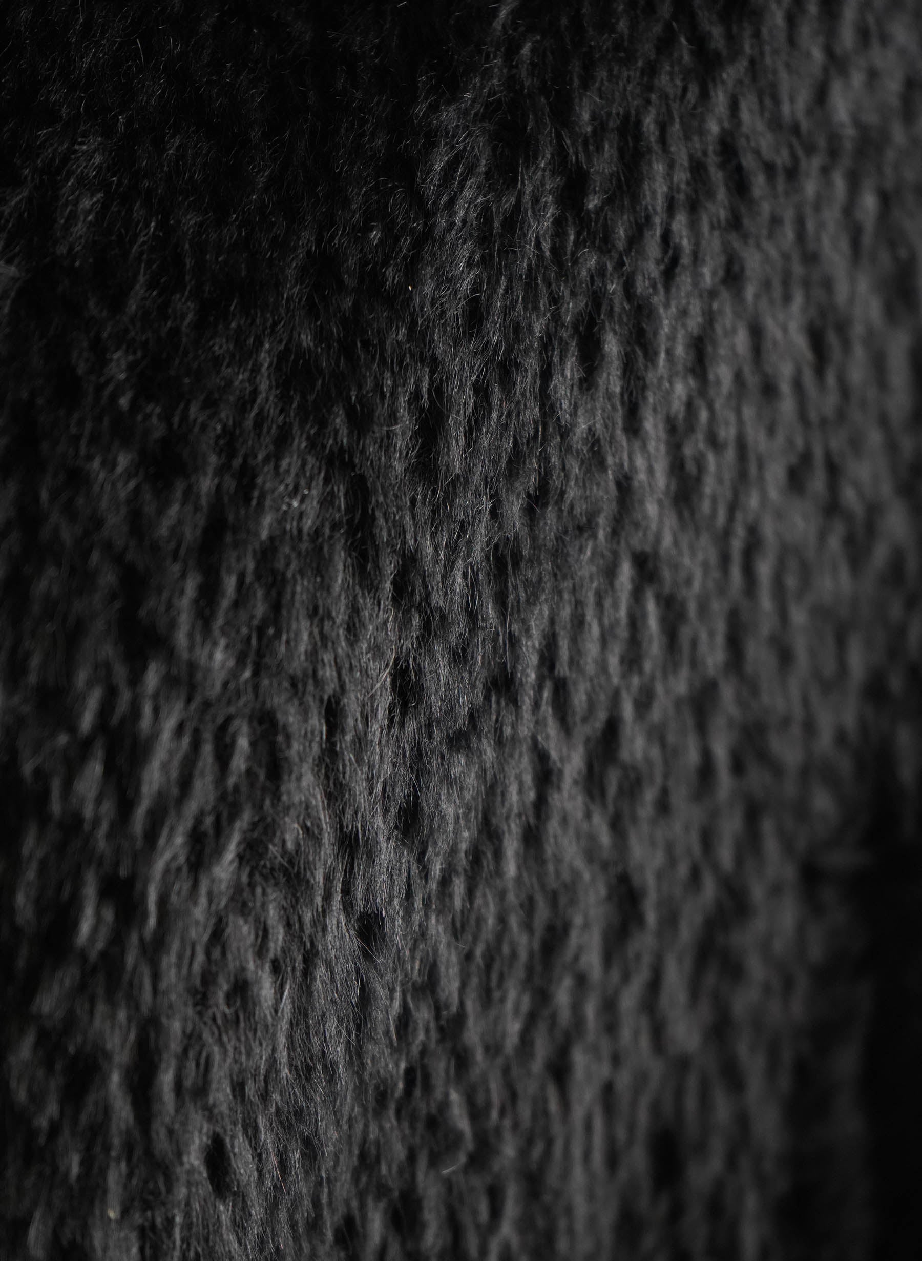 Max Mara Black Alpaca Blend Coat