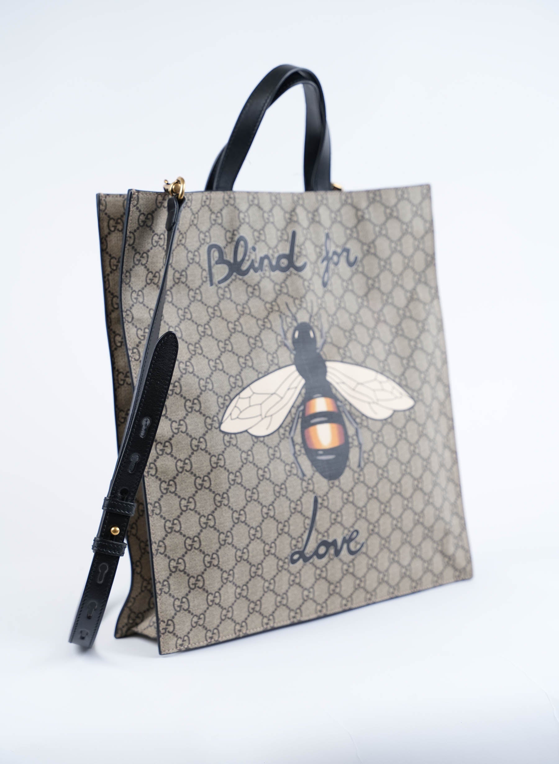 Gucci Animalier Blind Love Bee Supreme Tote Shopper