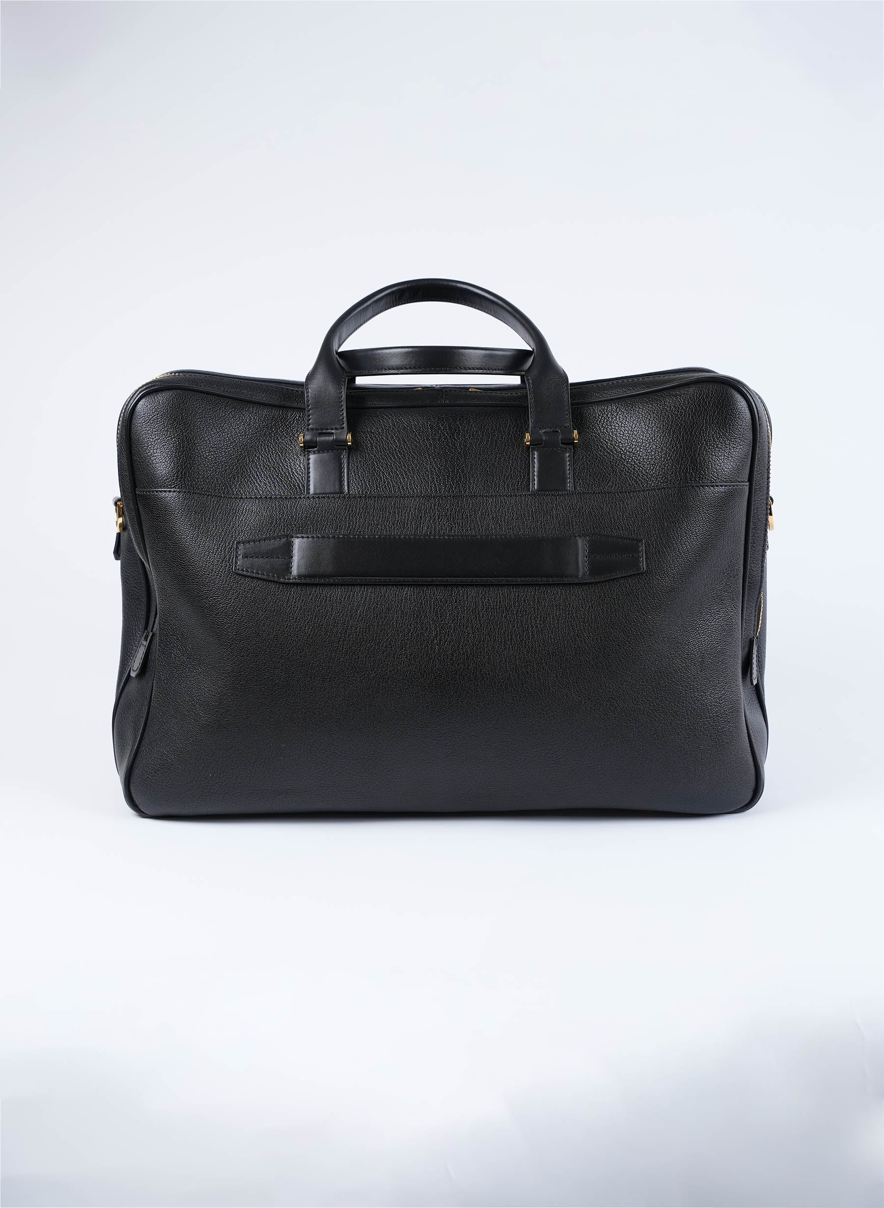 Tom Ford Grained Leather Briefcase Black