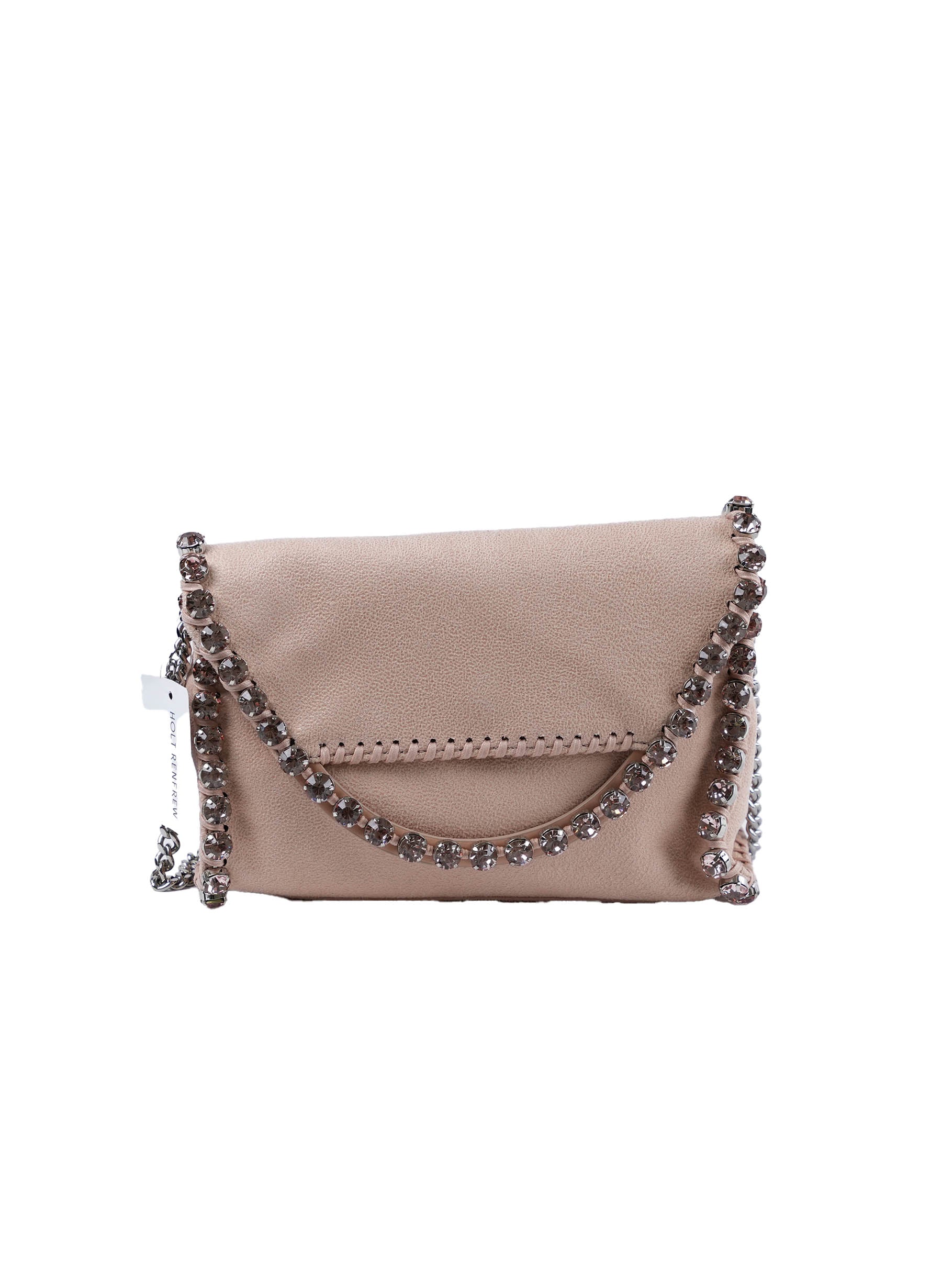 Stella McCartney The Falabella Crystal Embellished Faux Suede Shoulder Bag