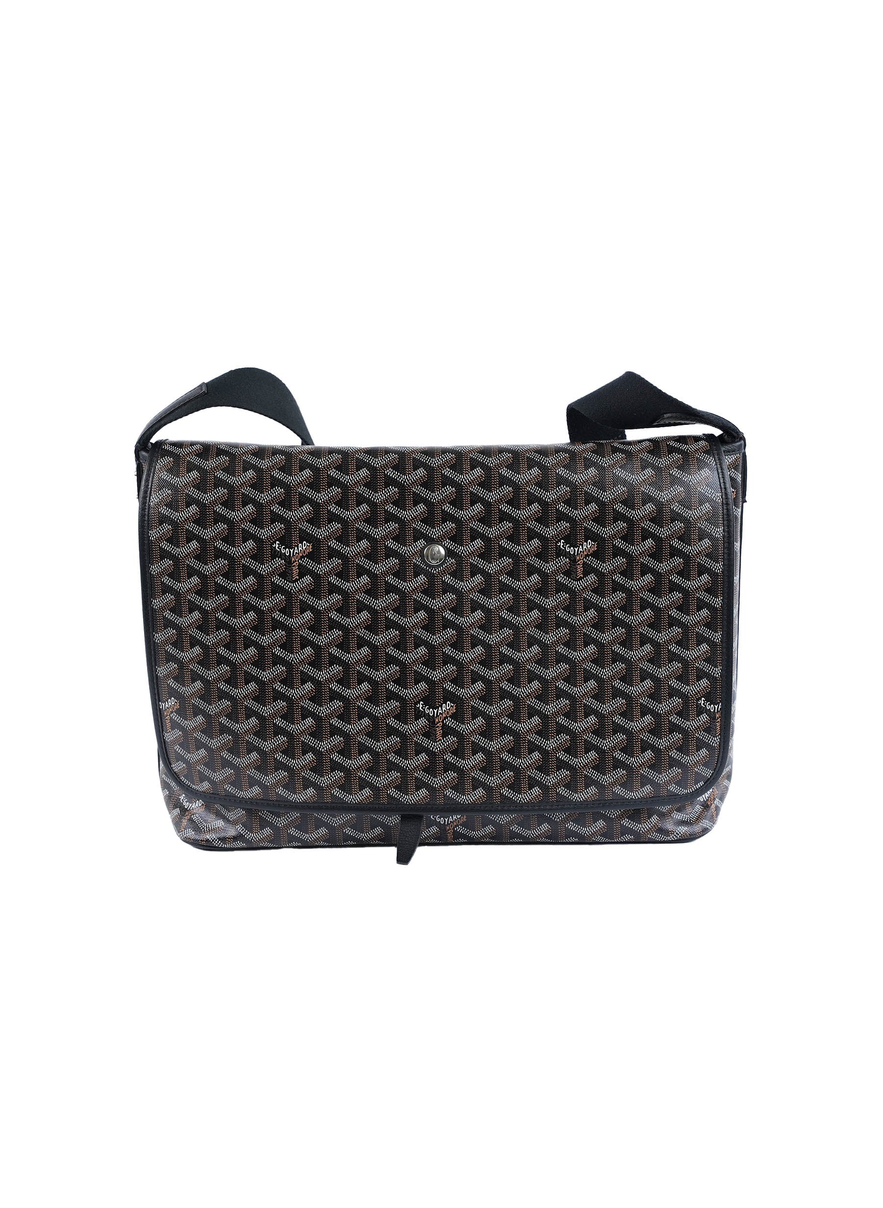 Goyard Goyardine Capetien Messenger Bag Black