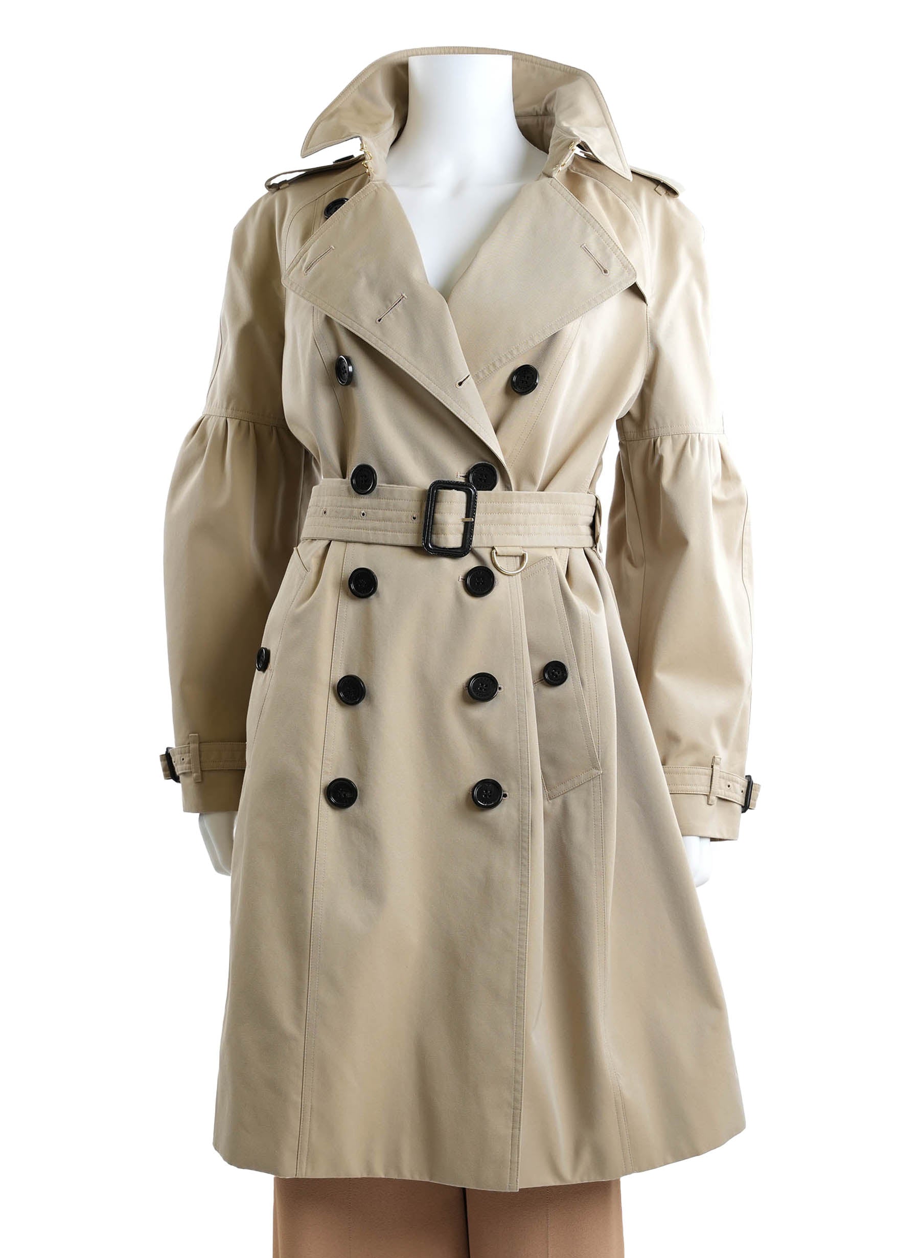 Burberry Puffball Sleeve Redhill Trench Coat