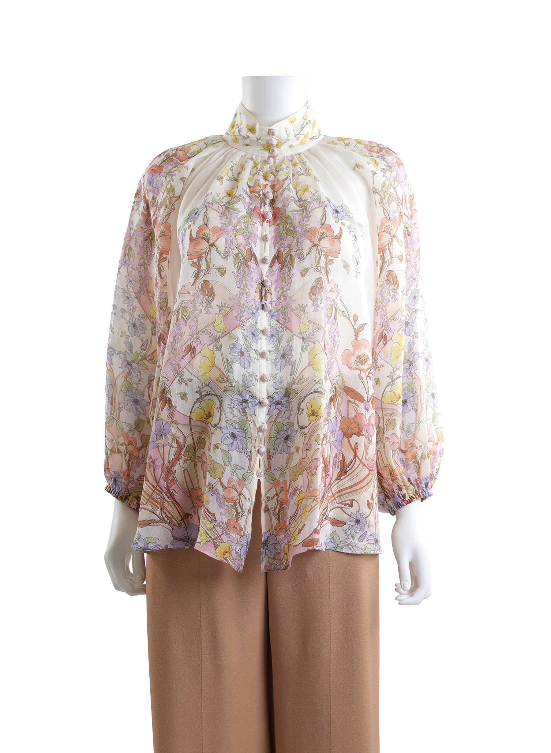 Zimmermann Jeannie Bracelet Billow Blouse