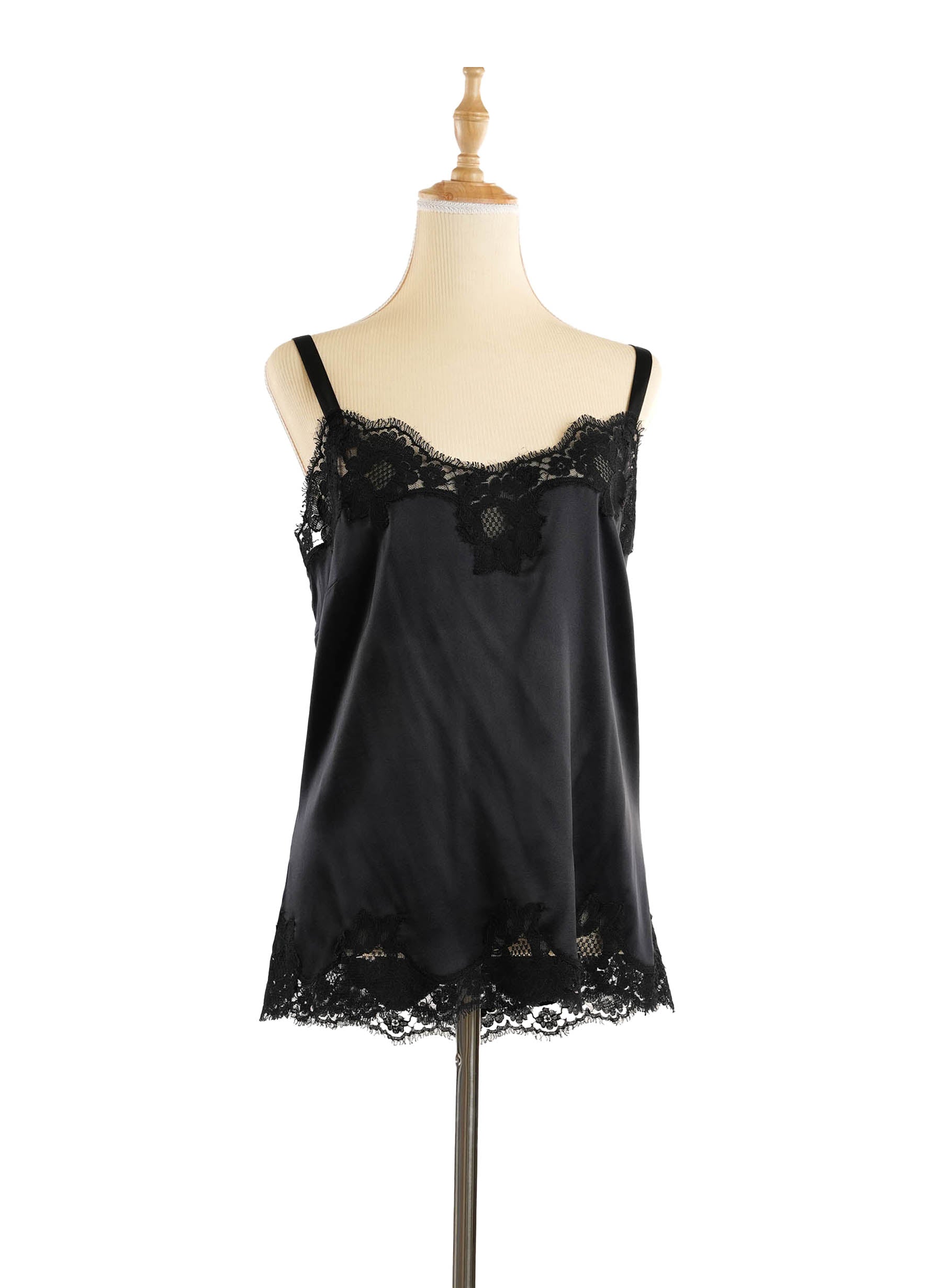 Dolce & Gabbana Black Silk Camisole