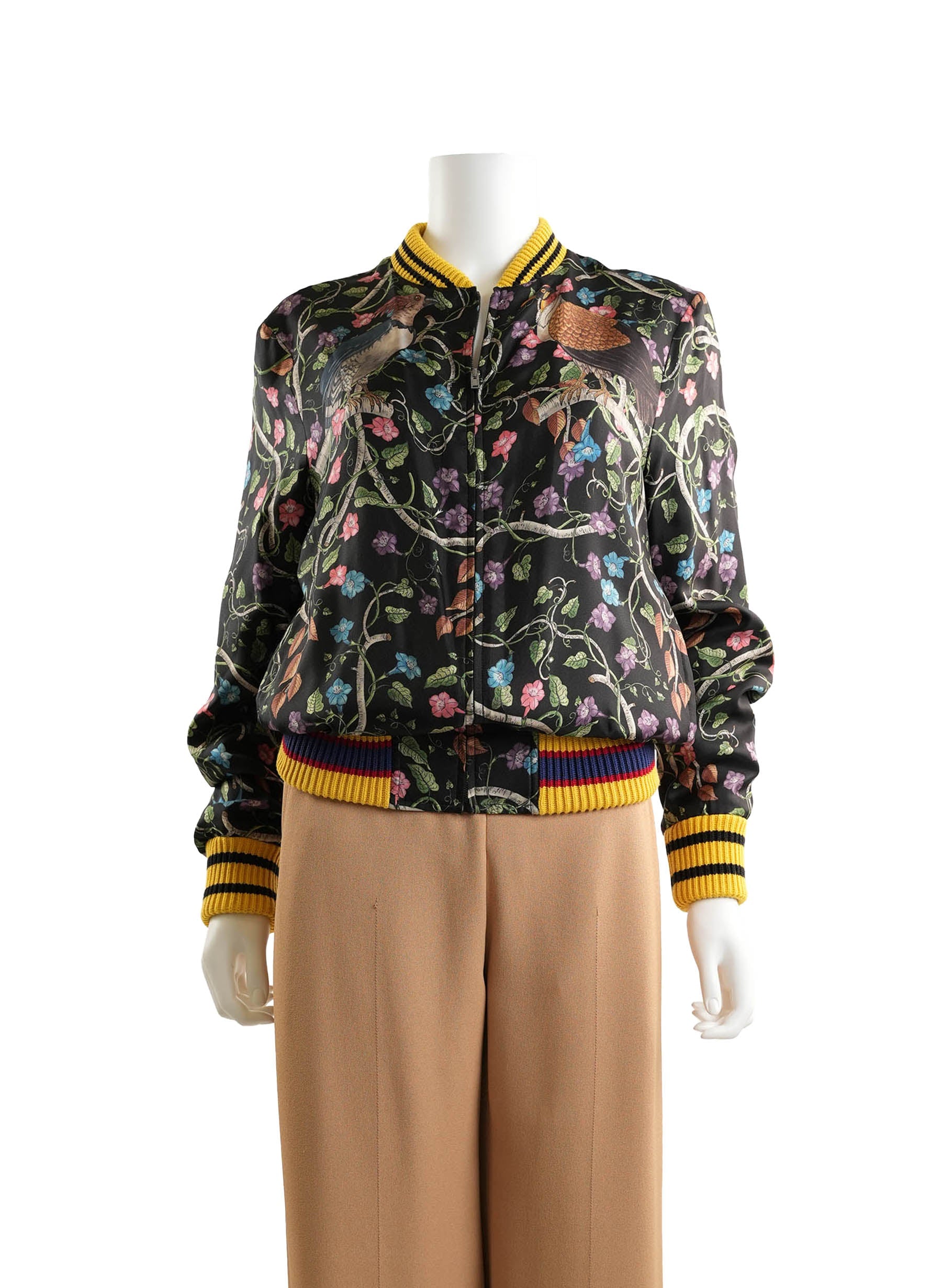 Gucci Birds of Prey Silk Bomber