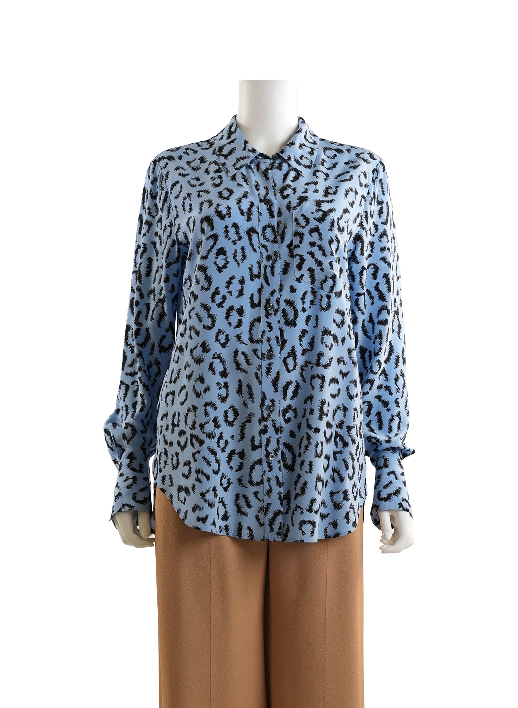 A.L.C Emerson Leopard Button Front Shirt