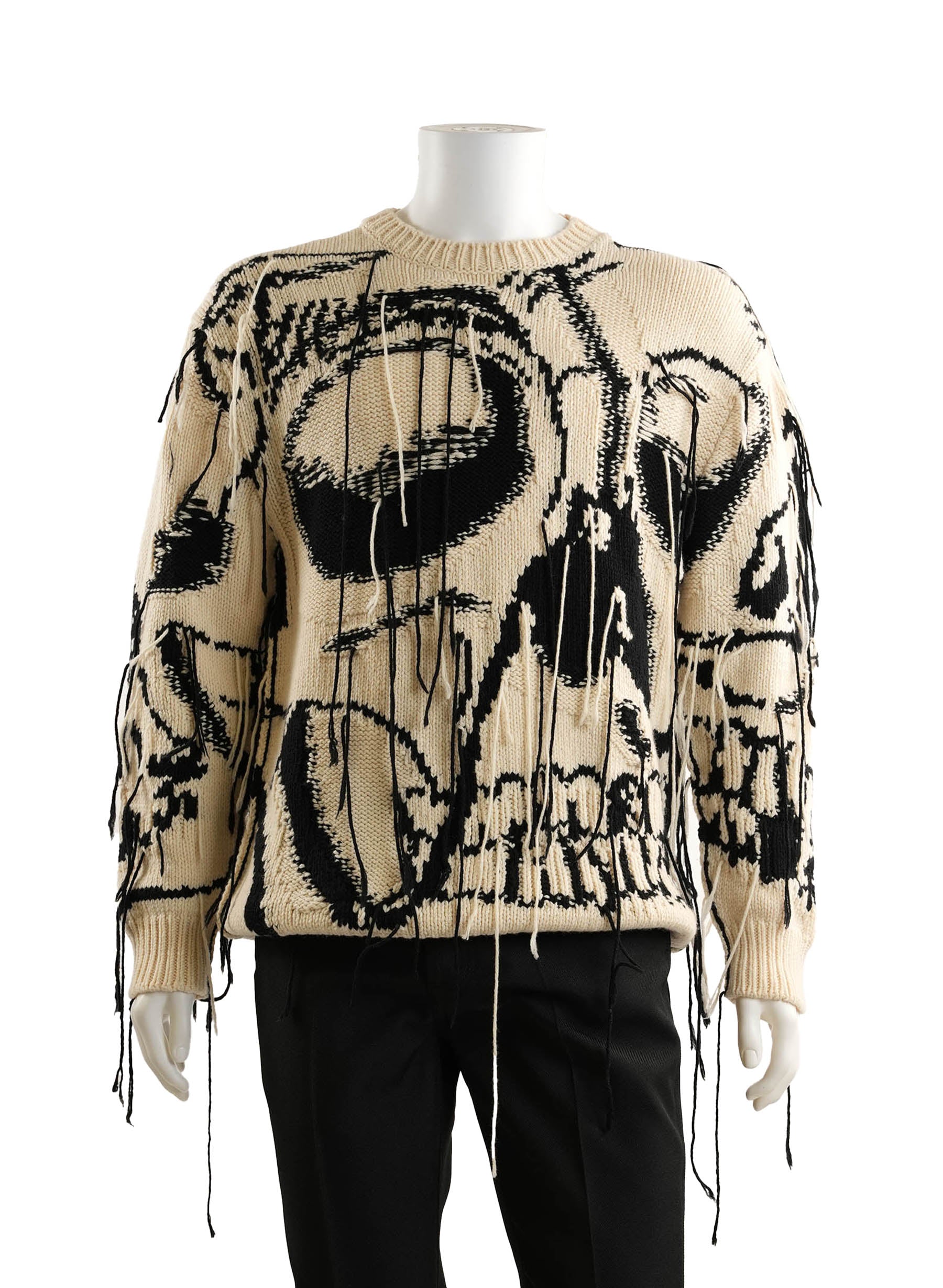 Alexander Mcqueen Exploded Skull Intarsia Jumper